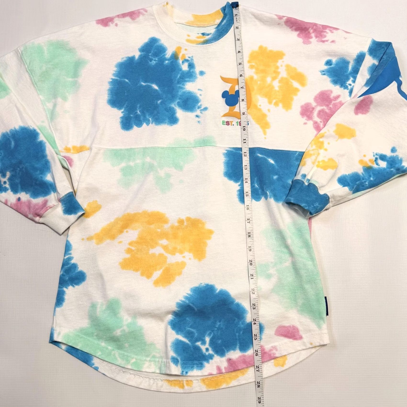 Disney VINTAGE Disneyland Resort Spirit Jersey Shirt Womens XS Pastel Tie Dye Long Sleeve Size XS / US 0-2 / IT 36-38 - 7 Thumbnail