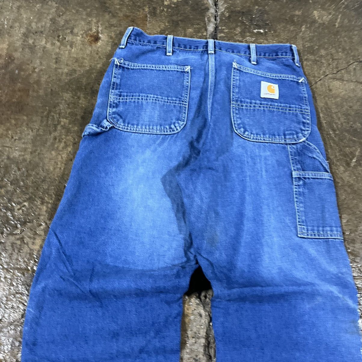 Carhartt × Vintage Crazy Vintage Carhartt Carpenter Jeans Faded Workwear Skater Size US 36 / EU 52 - 5 Thumbnail