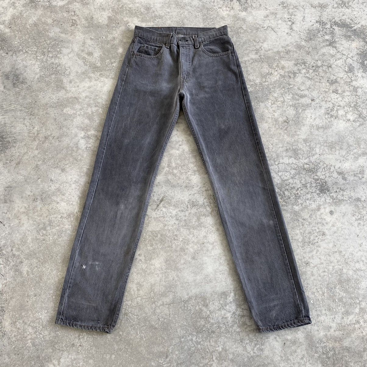 image of Size 30X33 Vintage 80’S Levis 505 Faded Ash Grey Jeans in Ash Gray, Men's