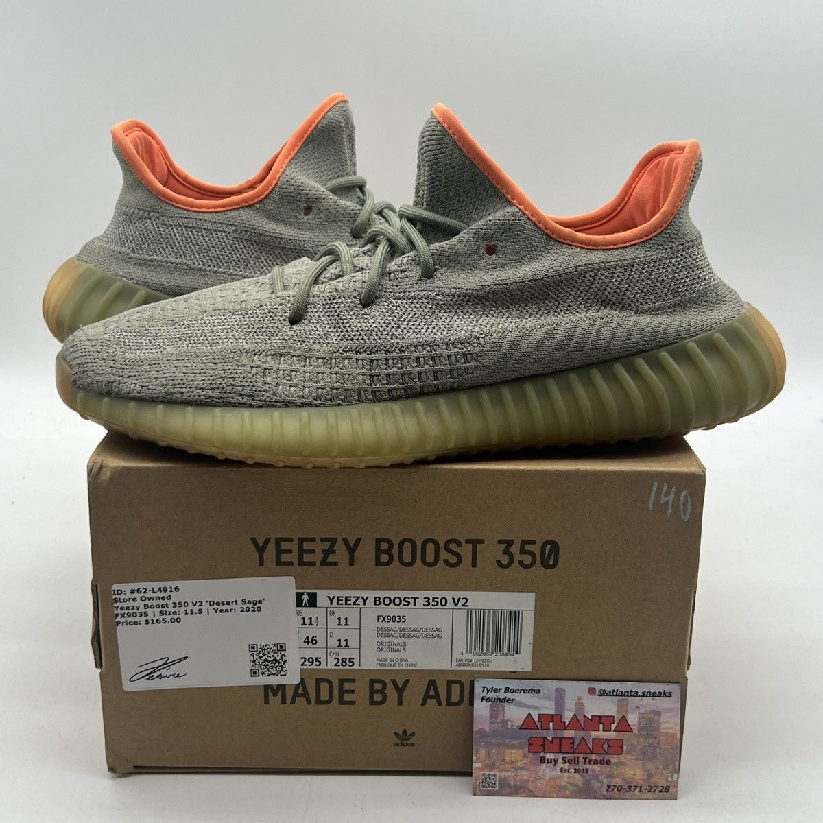 Adidas Yeezy boost 350 desert Sage | Grailed