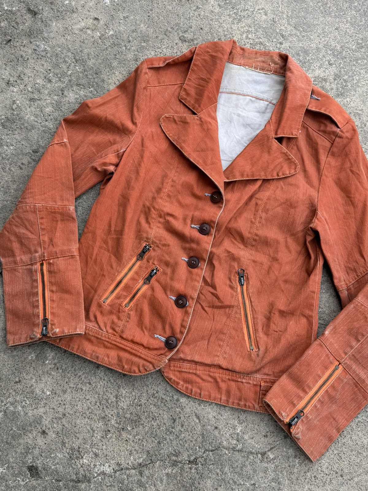 14th Addiction Archived Japanese Jacket Blazer Waxed Size US S / EU 44-46 / 1 - 4 Thumbnail