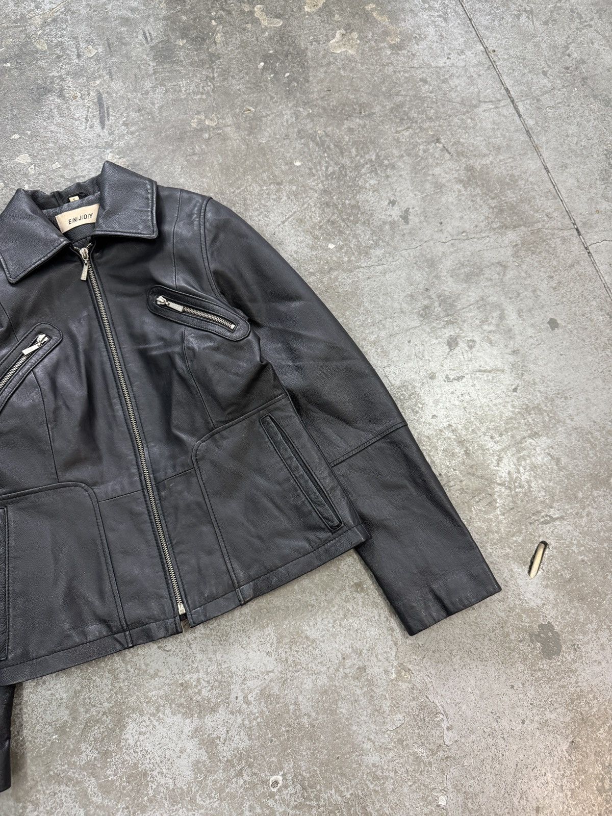 Japanese Brand Vintage Real Leather Avant Garde y2k Jacket Size S / US 4 / IT 40 - 7 Thumbnail