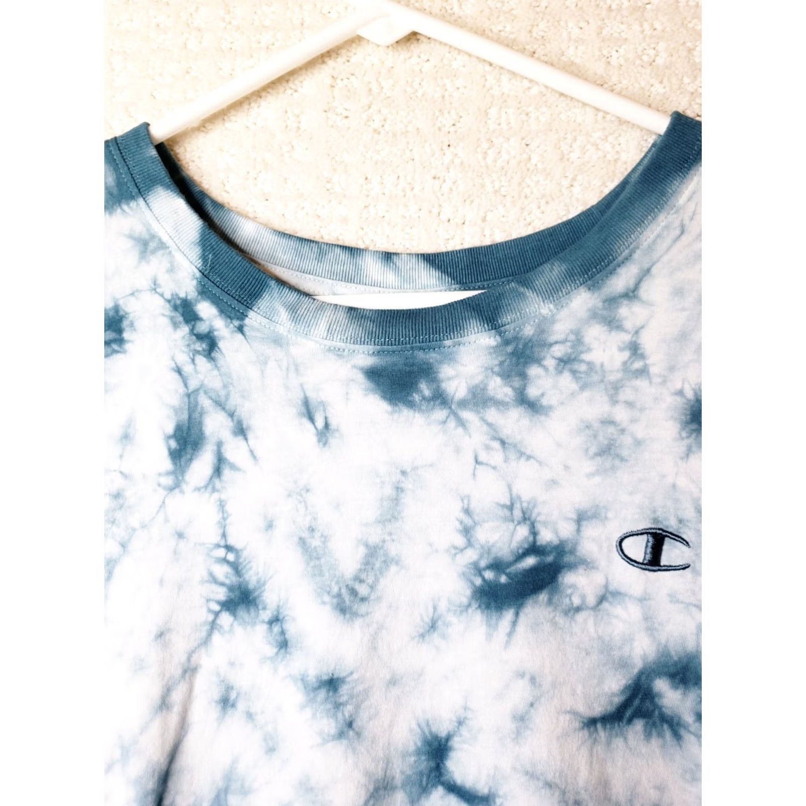 Champion Champion Shirt Men's 2XL White Green Water Camo Logo Short Sleeve Crewneck Size US XXL / EU 58 / 5 - 5 Thumbnail