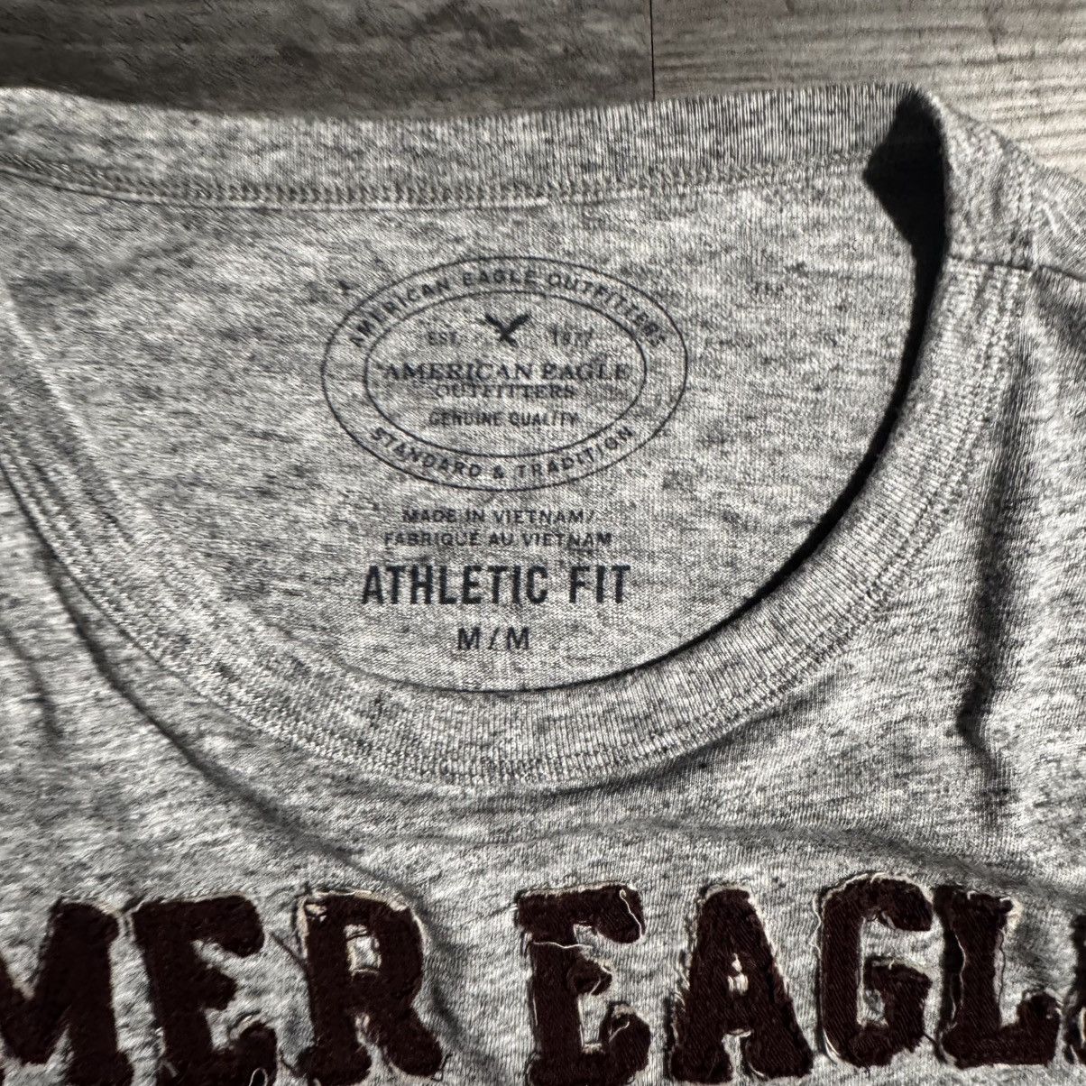 American Eagle Outfitters Vintage Y2K American Eagle grey long sleeve shirt Size US M / EU 48-50 / 2 - 4 Thumbnail