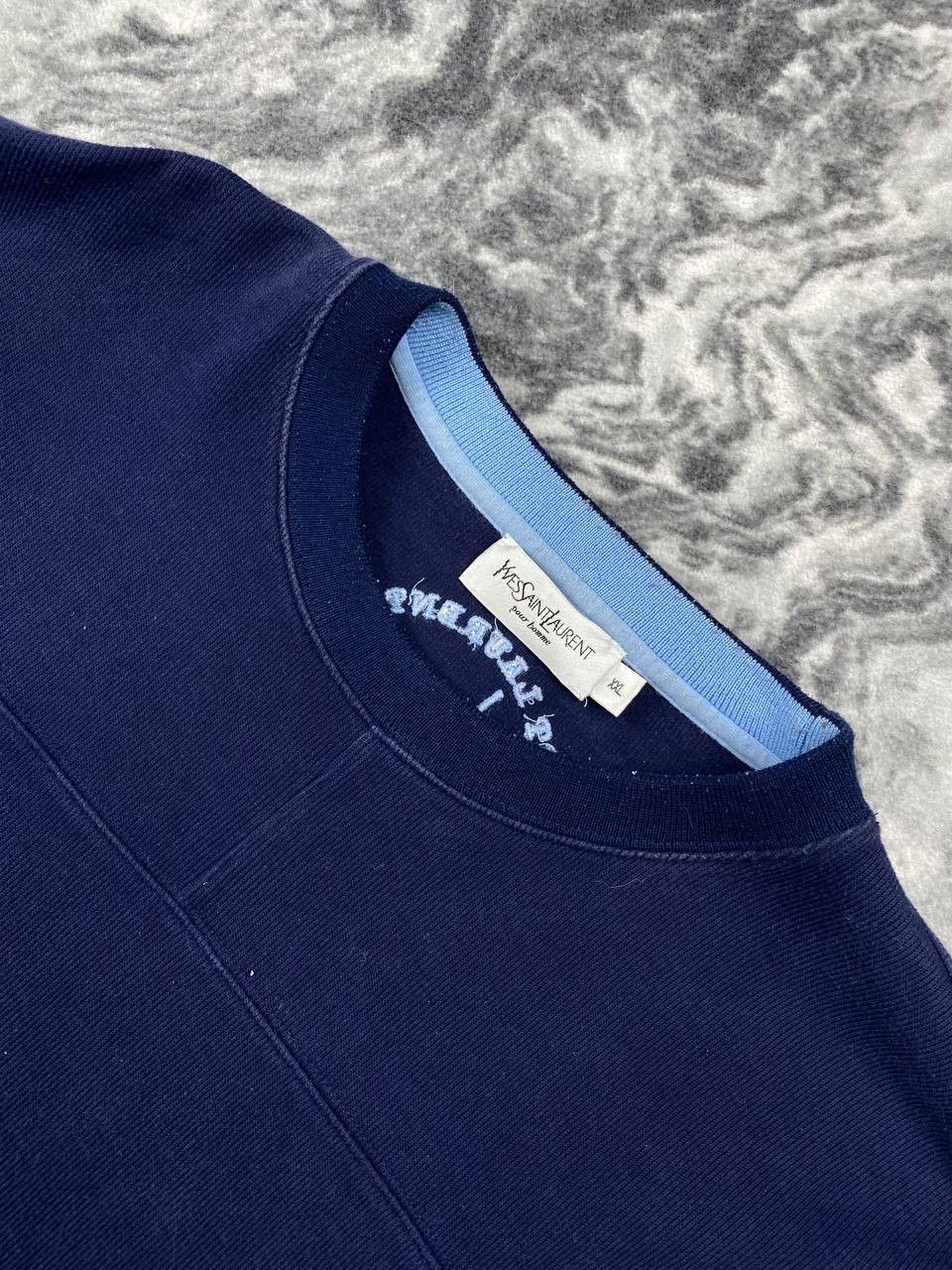 Yves Saint Laurent Vintage Yves Saint Laurent Sweatshirt Big Log Men Size XXL Size US XXL / EU 58 / 5 - 5 Thumbnail