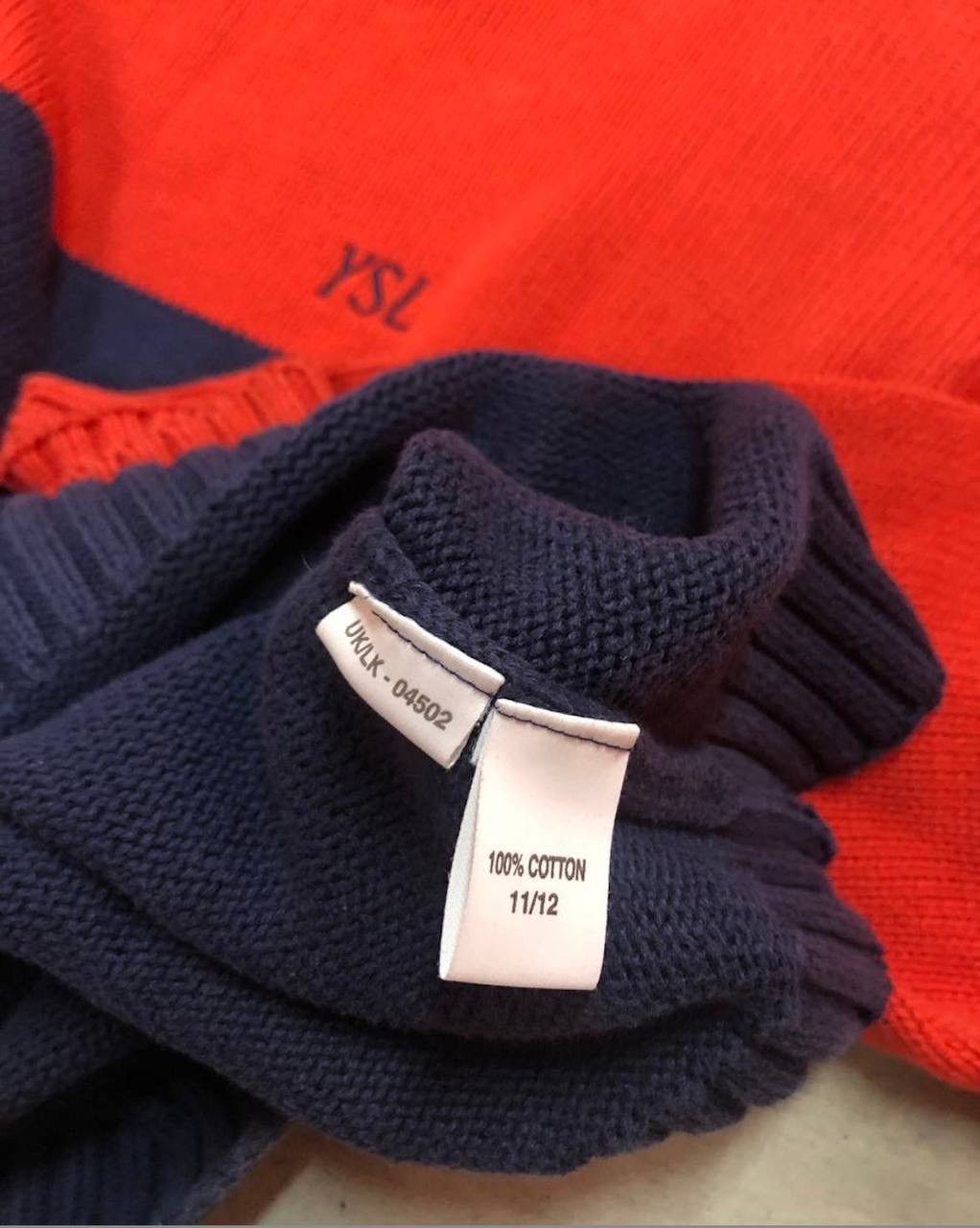 Yves Saint Laurent Vintage YSL Sweater Knitwear Cotton 11-12years Size US XS / EU 42 / 0 - 4 Thumbnail
