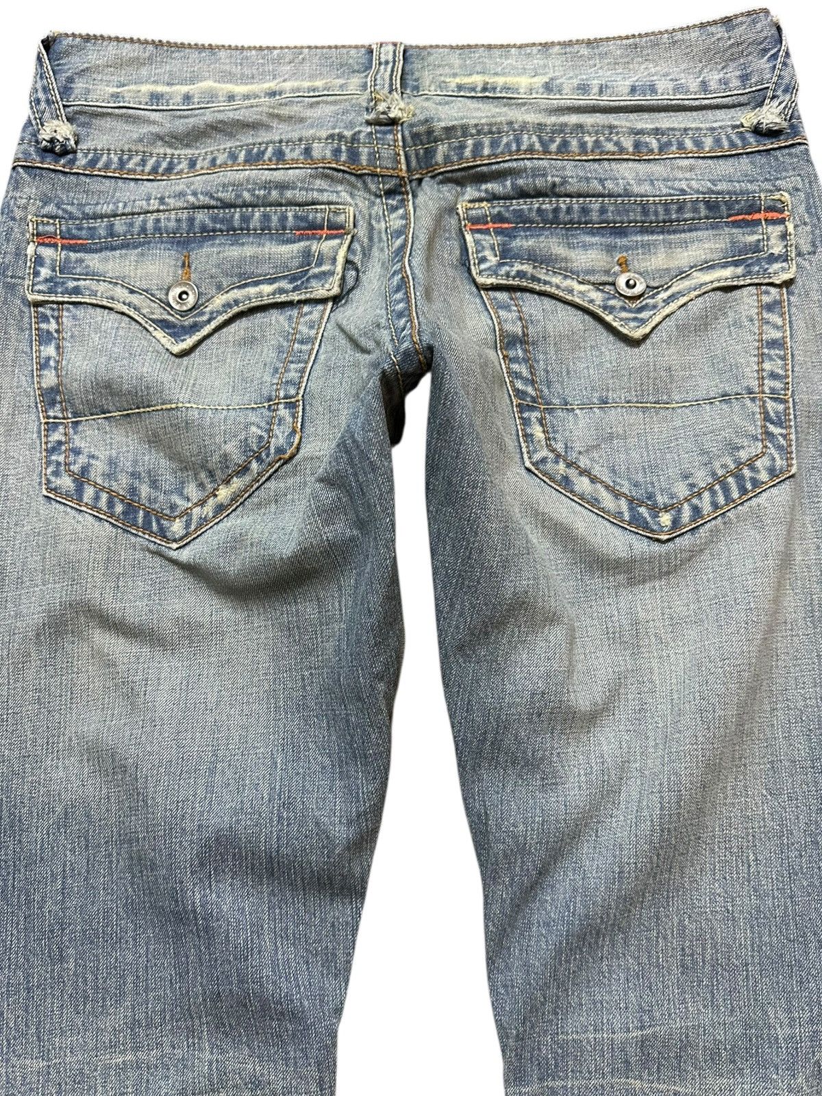 semanticdesign Vintage Semantic Design Flare Curve Leg Grunge Style Jeans Size US 34 / EU 50 - 6 Thumbnail