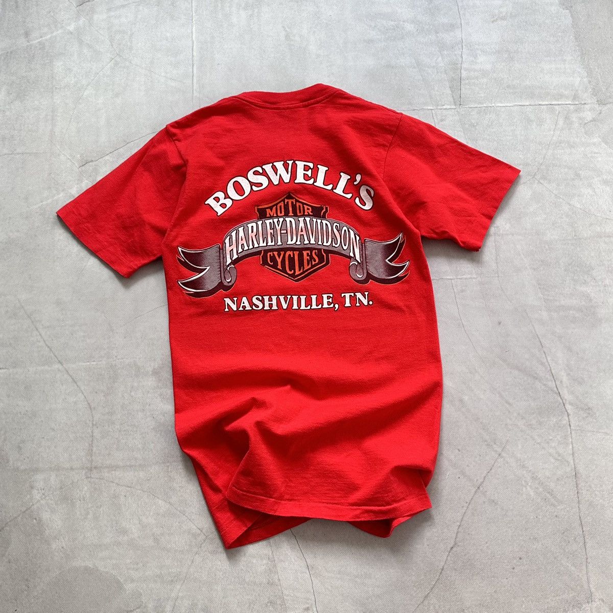 Harley Davidson × Vintage 80-90s Harley Davidson Vintage T Shirt Single Stitch Size US S / EU 44-46 / 1 - 1 Thumbnail