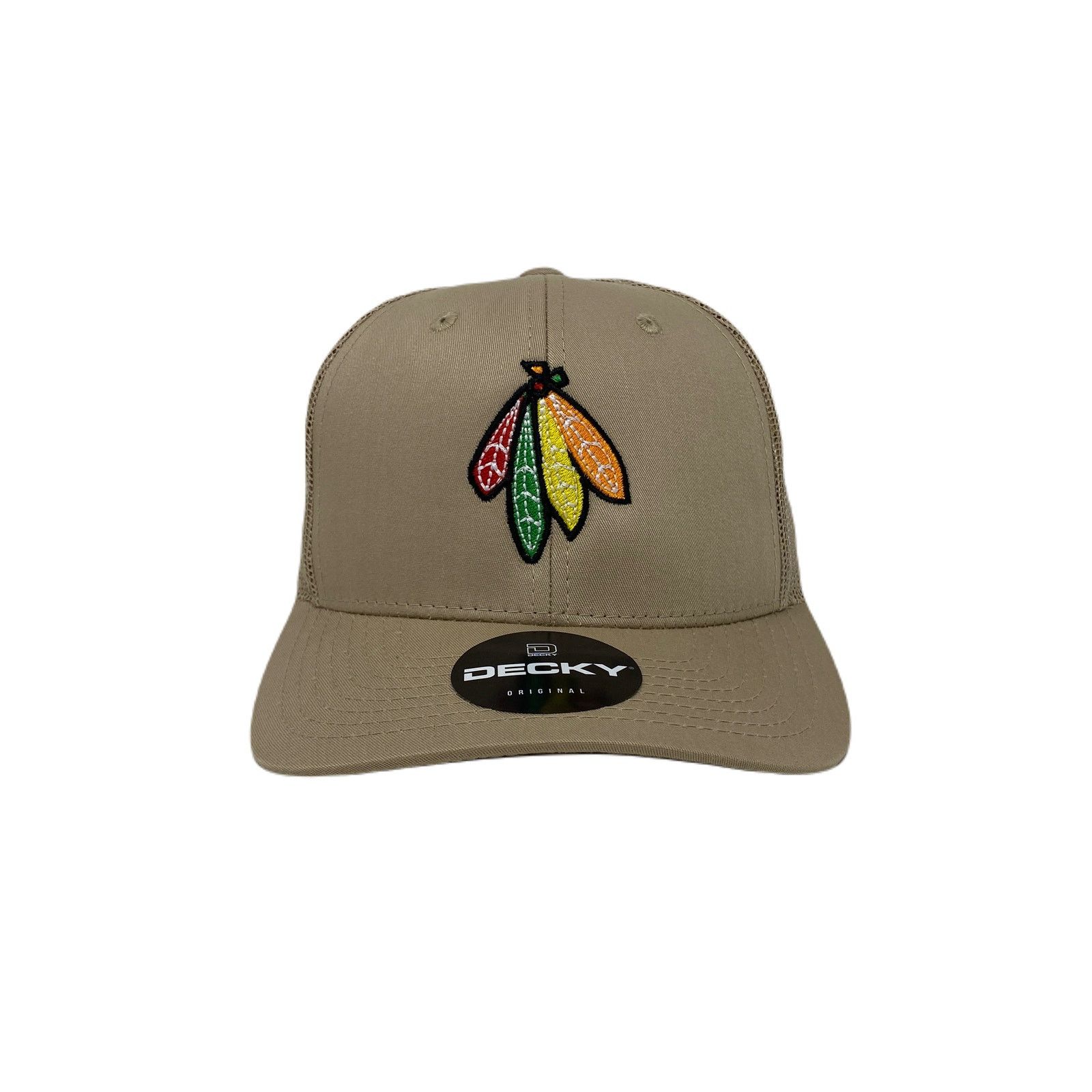 Other Indian Feather Bundle Trucker Hat in Khaki Size ONE SIZE - 2 Thumbnail