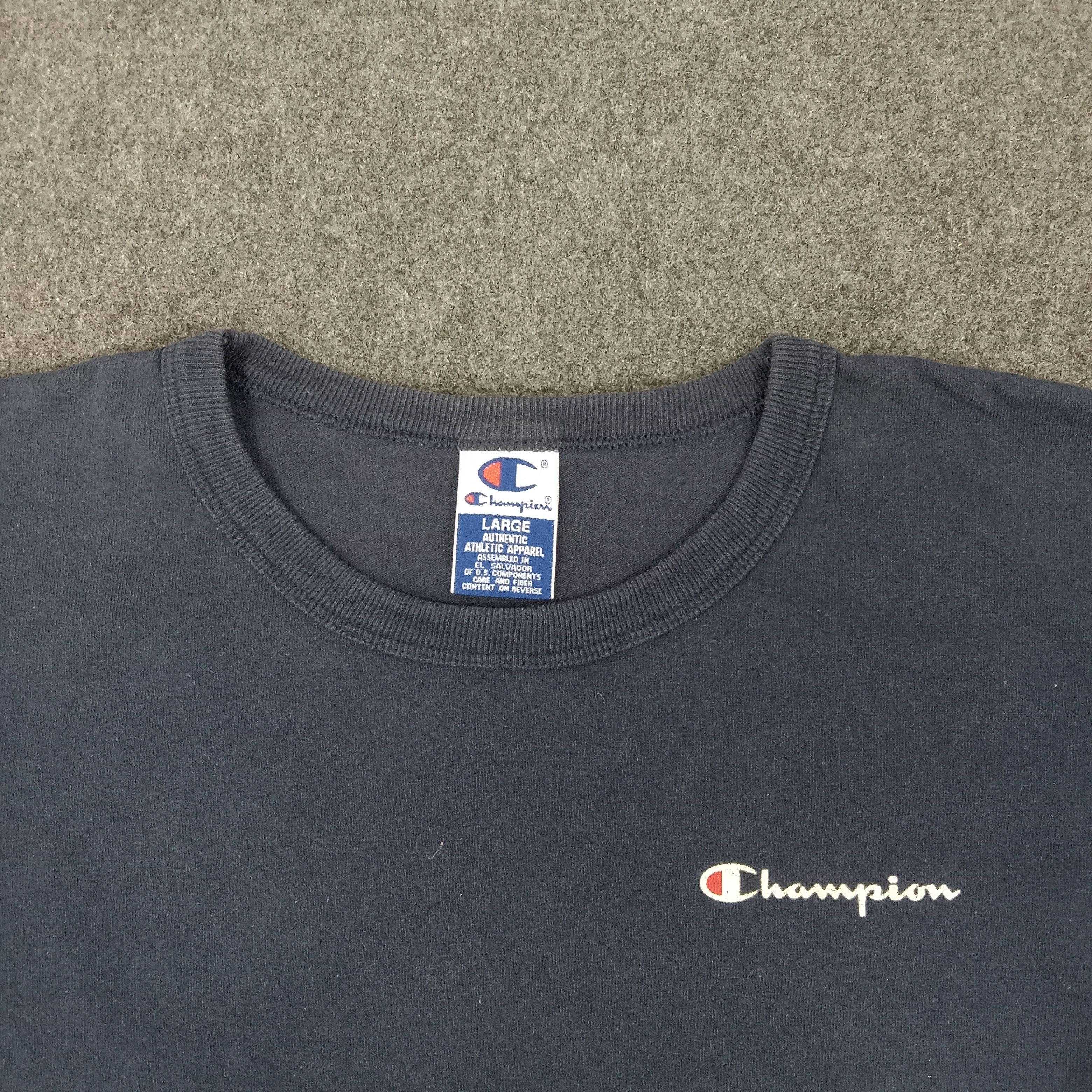Champion × Vintage Champion American Sport Style Plain Tshirt Size US XL / EU 56 / 4 - 2 Thumbnail