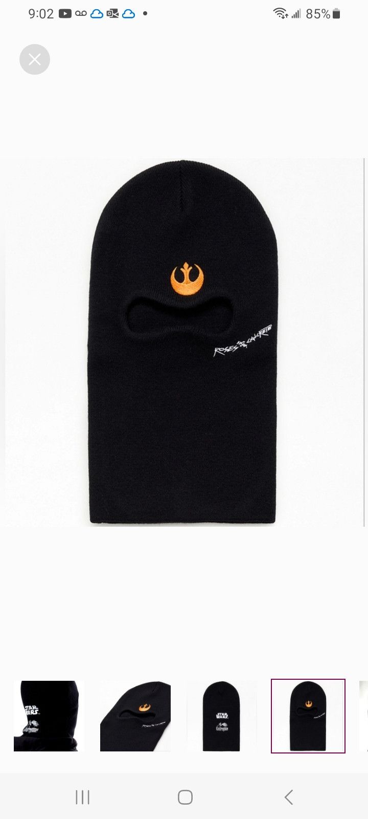 Civil Regime Civil x Star Wars Rebel Balaclava Size ONE SIZE - 4 Thumbnail