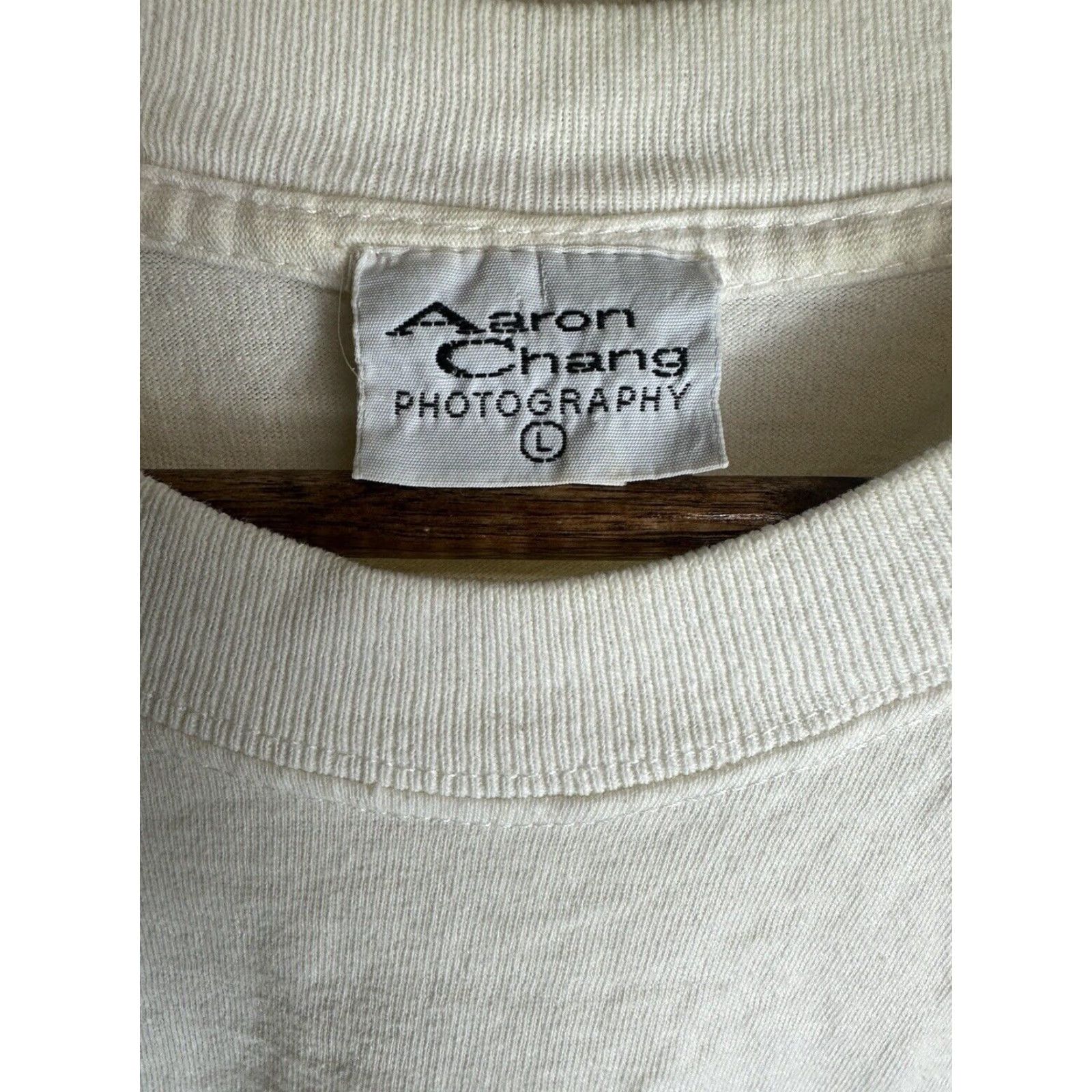 Vintage Aaron Chang Photography Men’s Model T Shirt Size Large