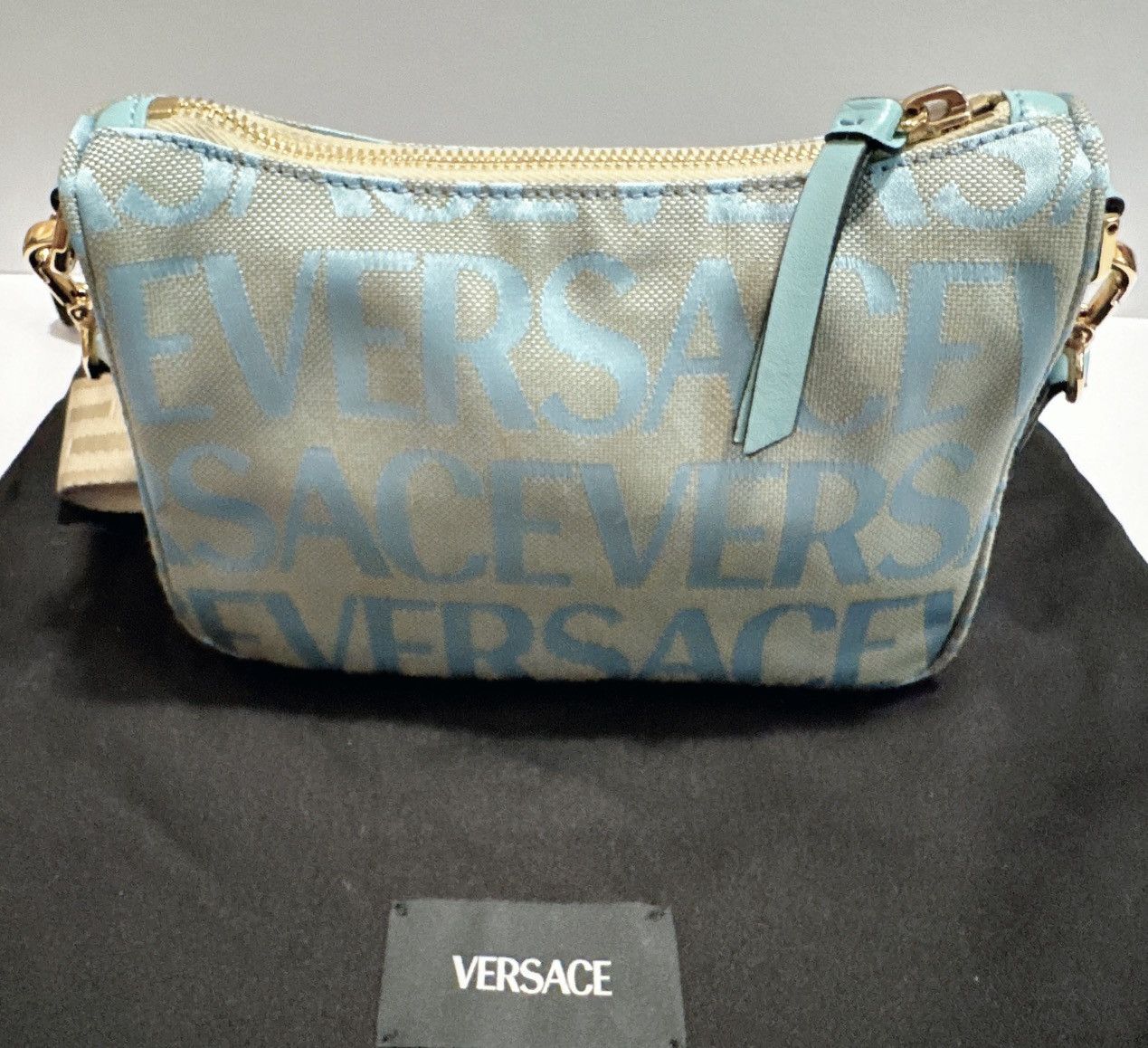 Versace Versace Logo Convertible Crossbody Bag – Retail $1630 Size ONE SIZE - 5 Thumbnail