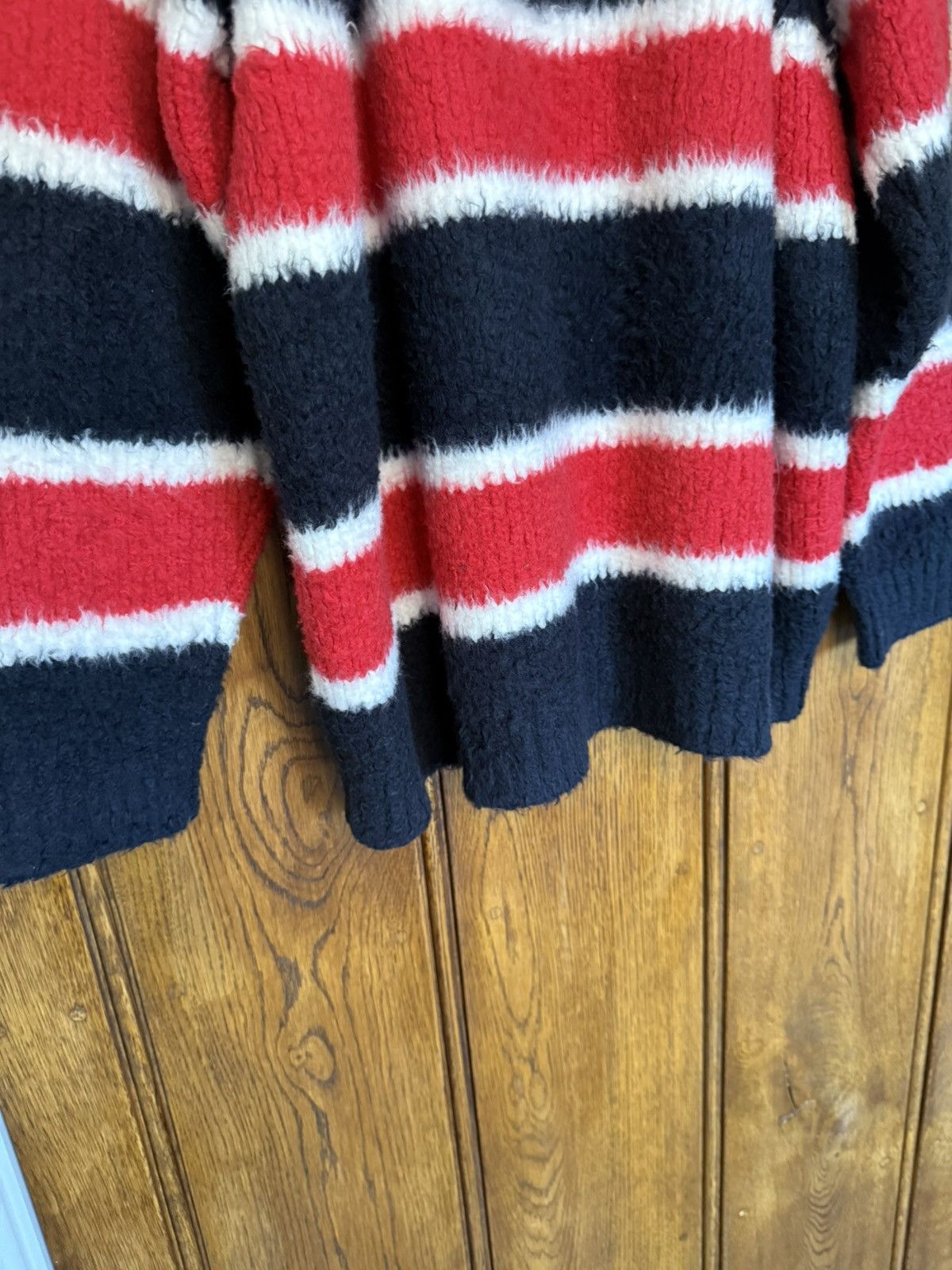 Celine $1.35k 🤑 FW24 Celine striped sweater Hedi Slimane sample Size US L / EU 52-54 / 3 - 19 Thumbnail