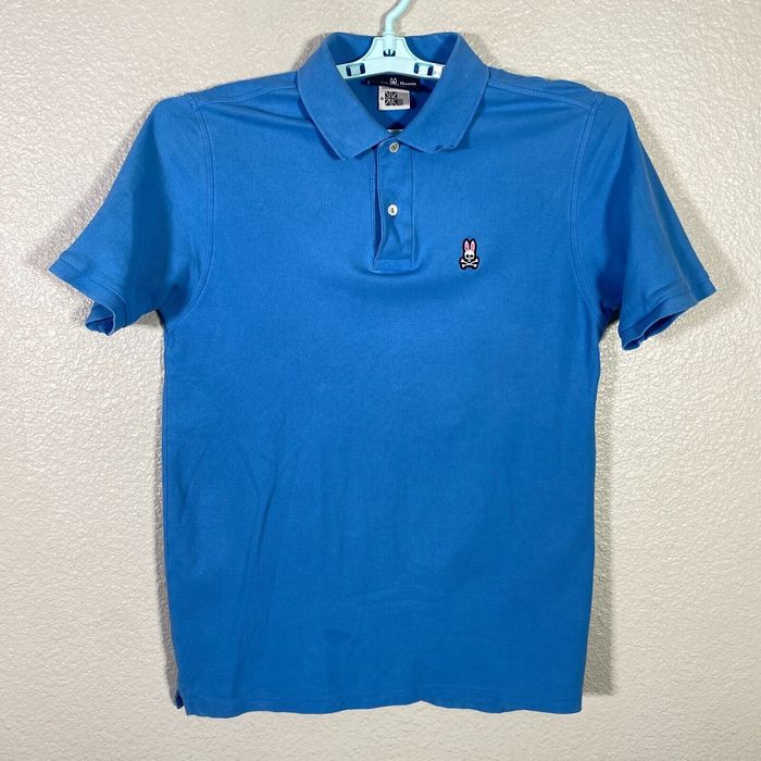 Psycho Bunny Psycho Bunny Polo Shirt Mens 6 Large Blue Pima Cotton ...