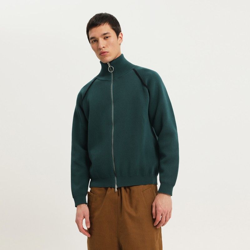 1989 STUDIO 1989 Studio Dark Green Raglan Sweater Size US XL / EU 56 / 4 - 1 Thumbnail