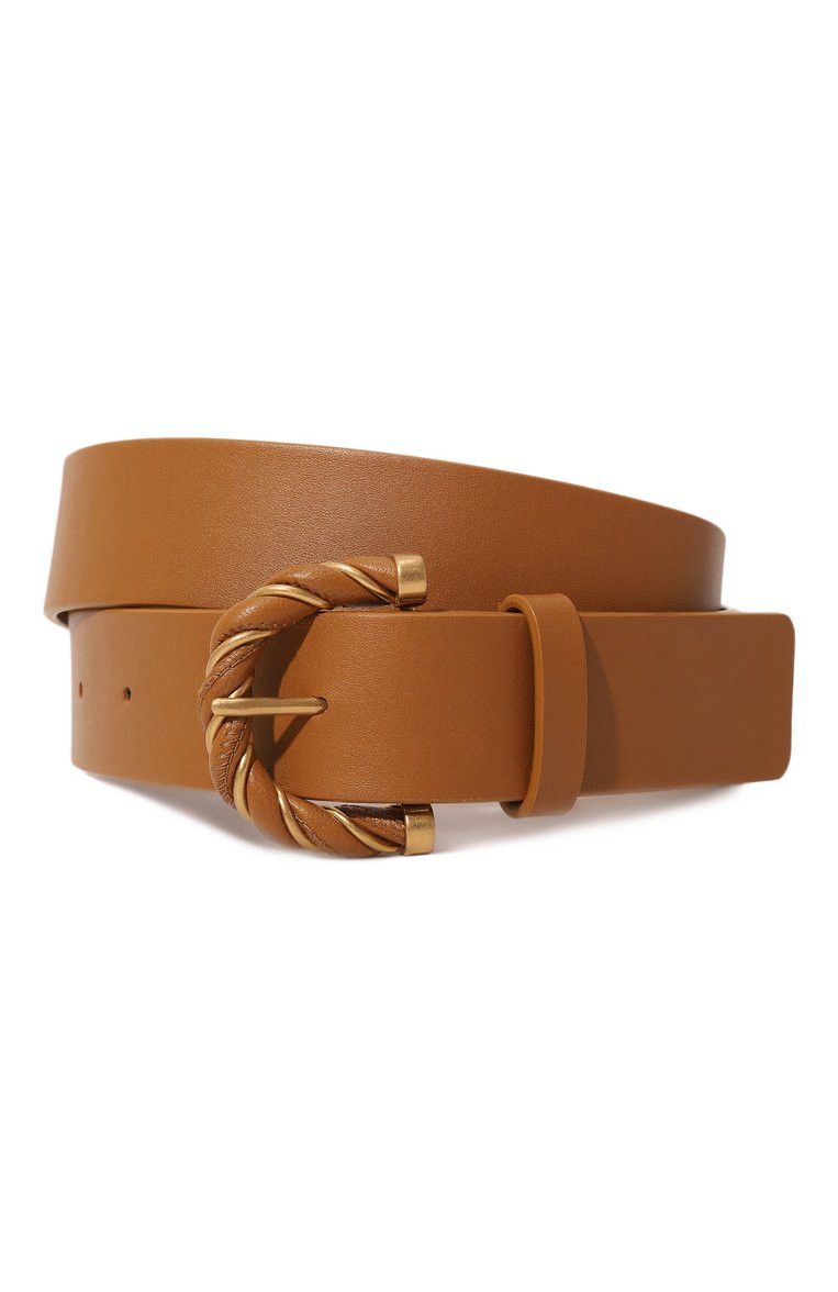 Bottega Veneta BOTTEGA VENETA Twist camel brown leather belt 80 Size ONE SIZE - 1 Thumbnail