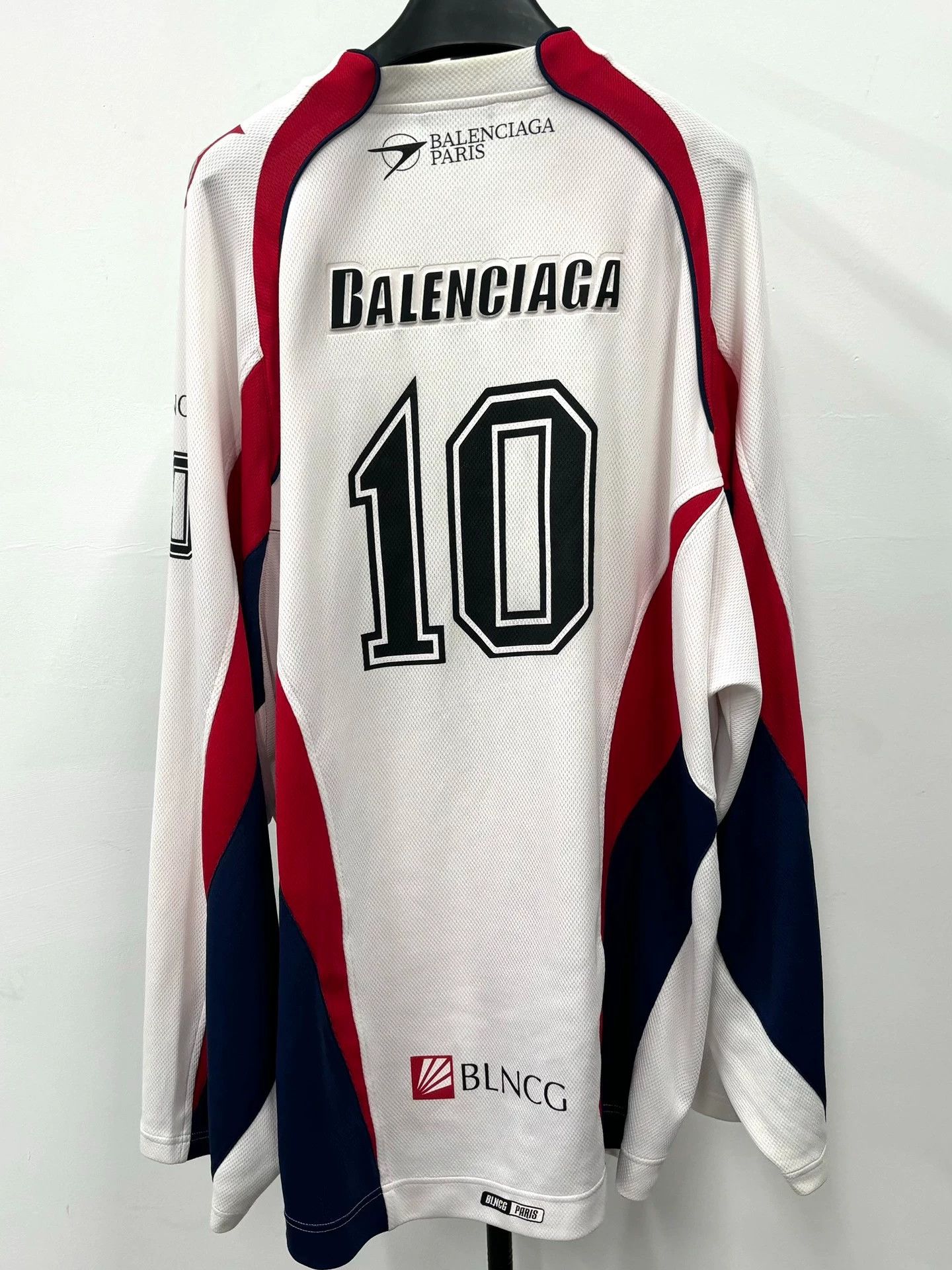 Balenciaga Balenciaga 21AW Hockey Red and White Ice Hockey Suit Size US M / EU 48-50 / 2 - 2 Thumbnail