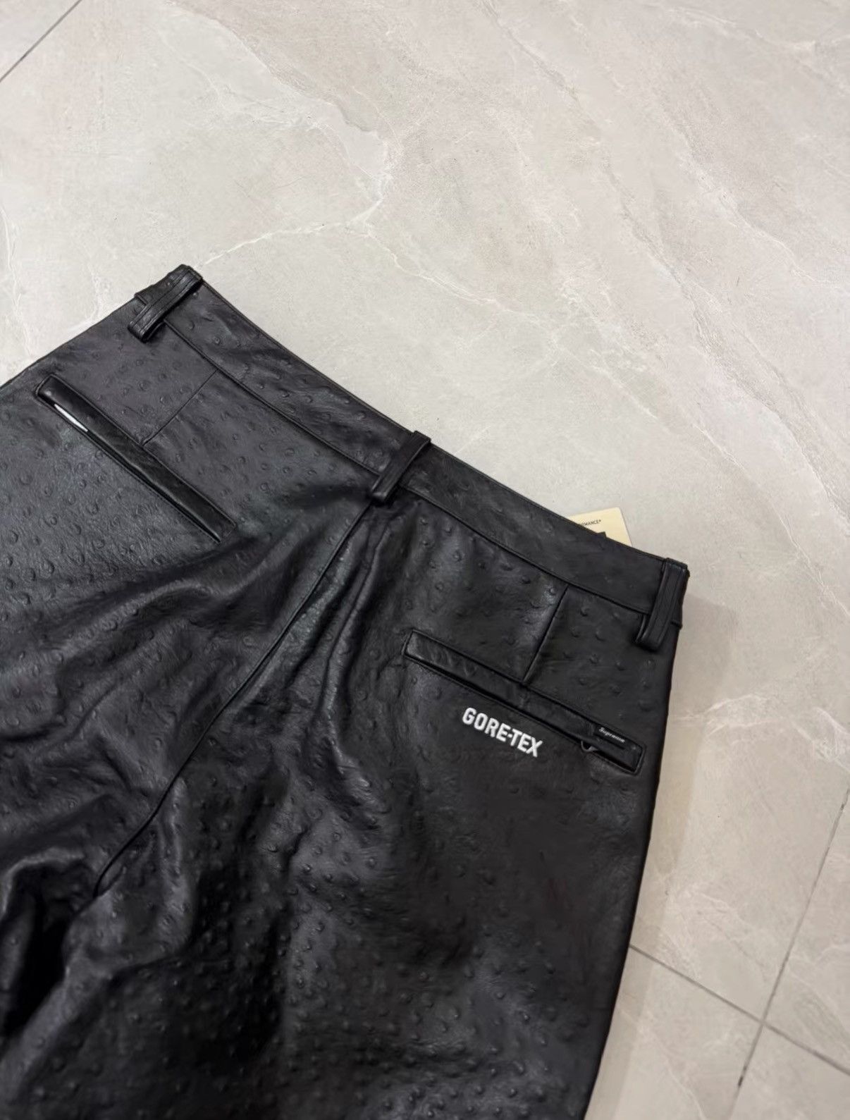 Supreme Supreme SS26 WEEK 6 GORE-TEX Ostrich Leather Pant J34 Size US 34 / EU 50 - 7 Thumbnail
