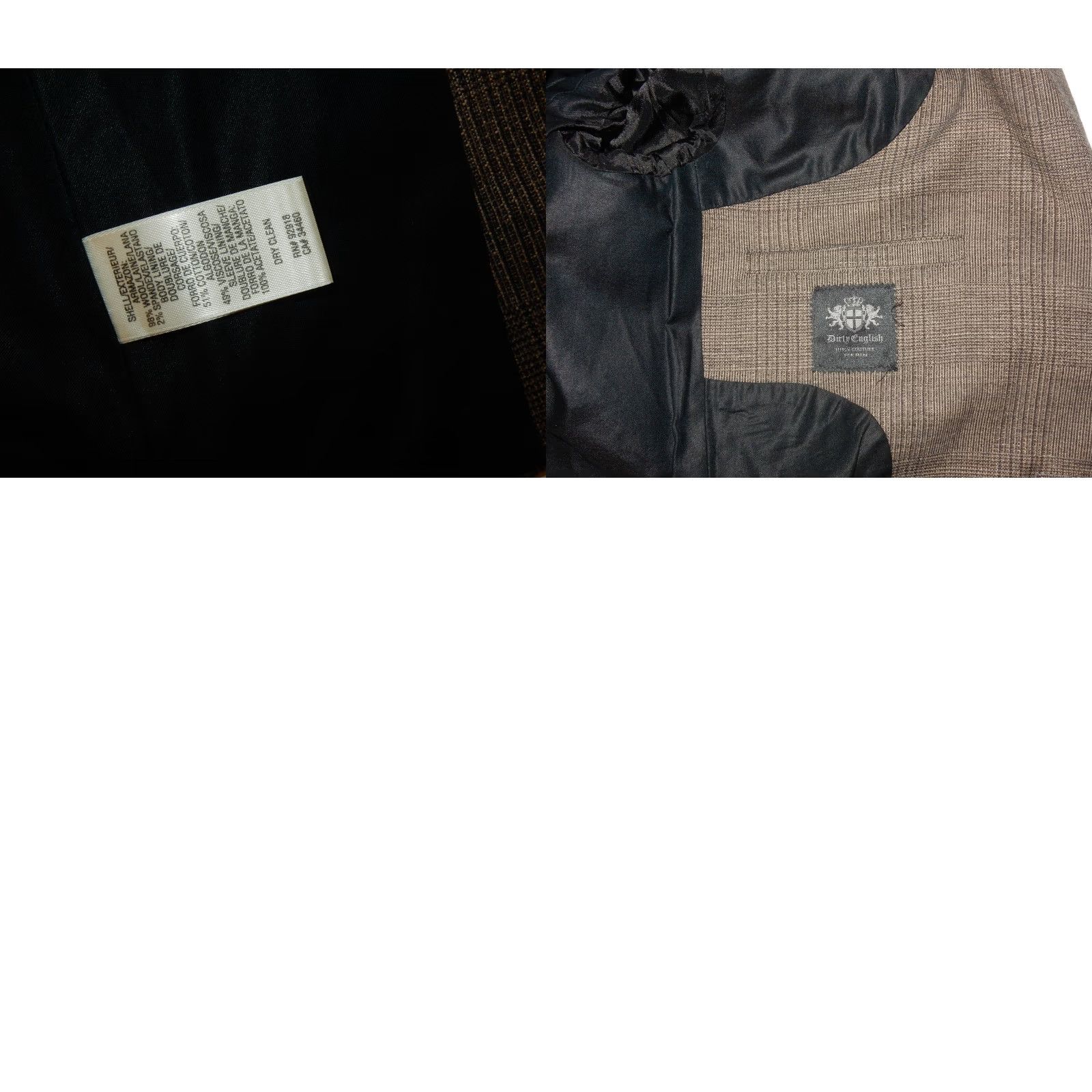 Juicy Couture Juicy Couture Blazer Sport Coat Jacket 40 Brown Wool Plaid Men Mens Size 40 Blazer Coat 98% Wool 2% Spandex Dirty English Size 40R - 8 Thumbnail