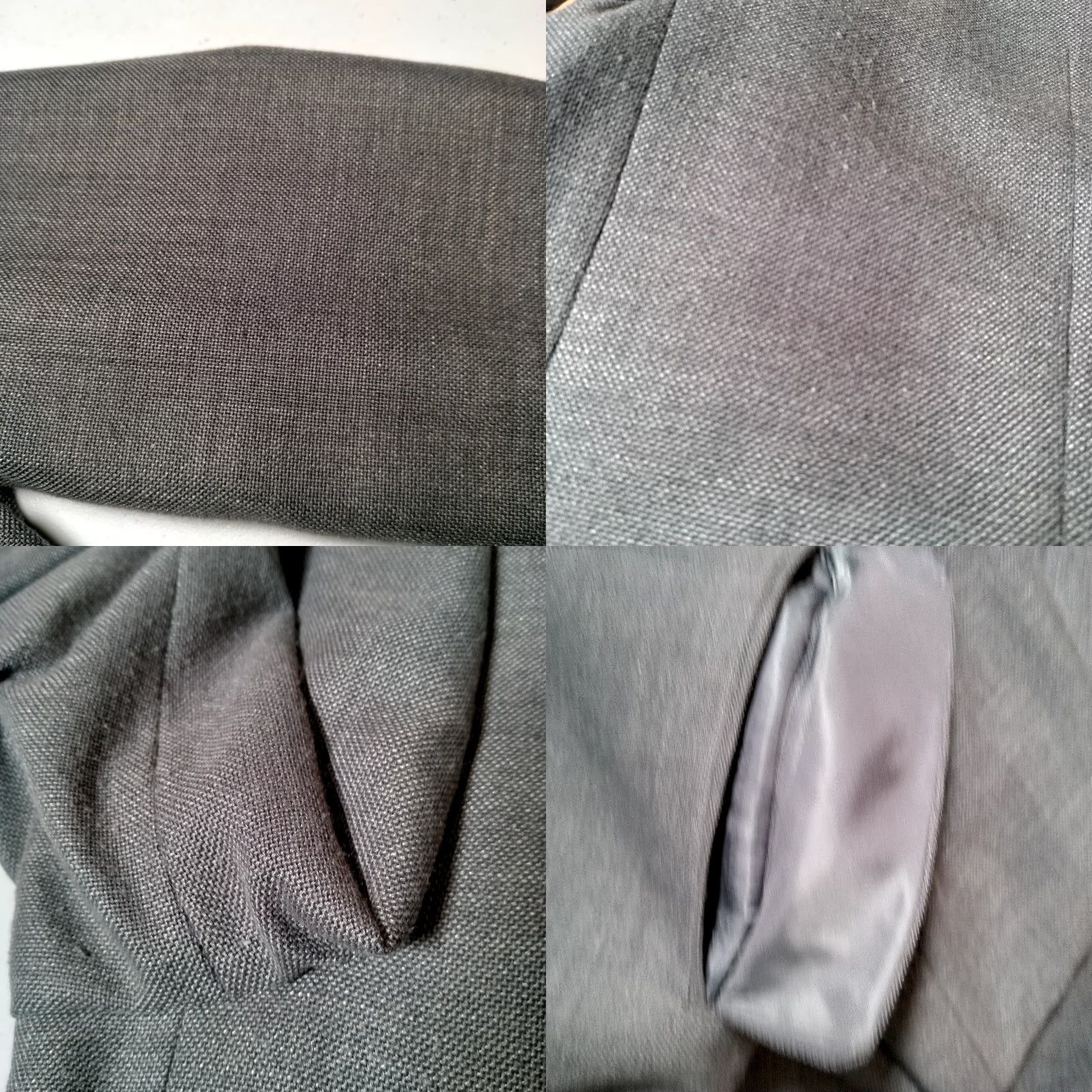 Ralph Lauren Lauren Ralph Lauren Blazer Men 42 R Gray Woven Poly Rayon Linen Blend Blazer/Coat/Office Wear/Professional Size 42R - 11 Thumbnail
