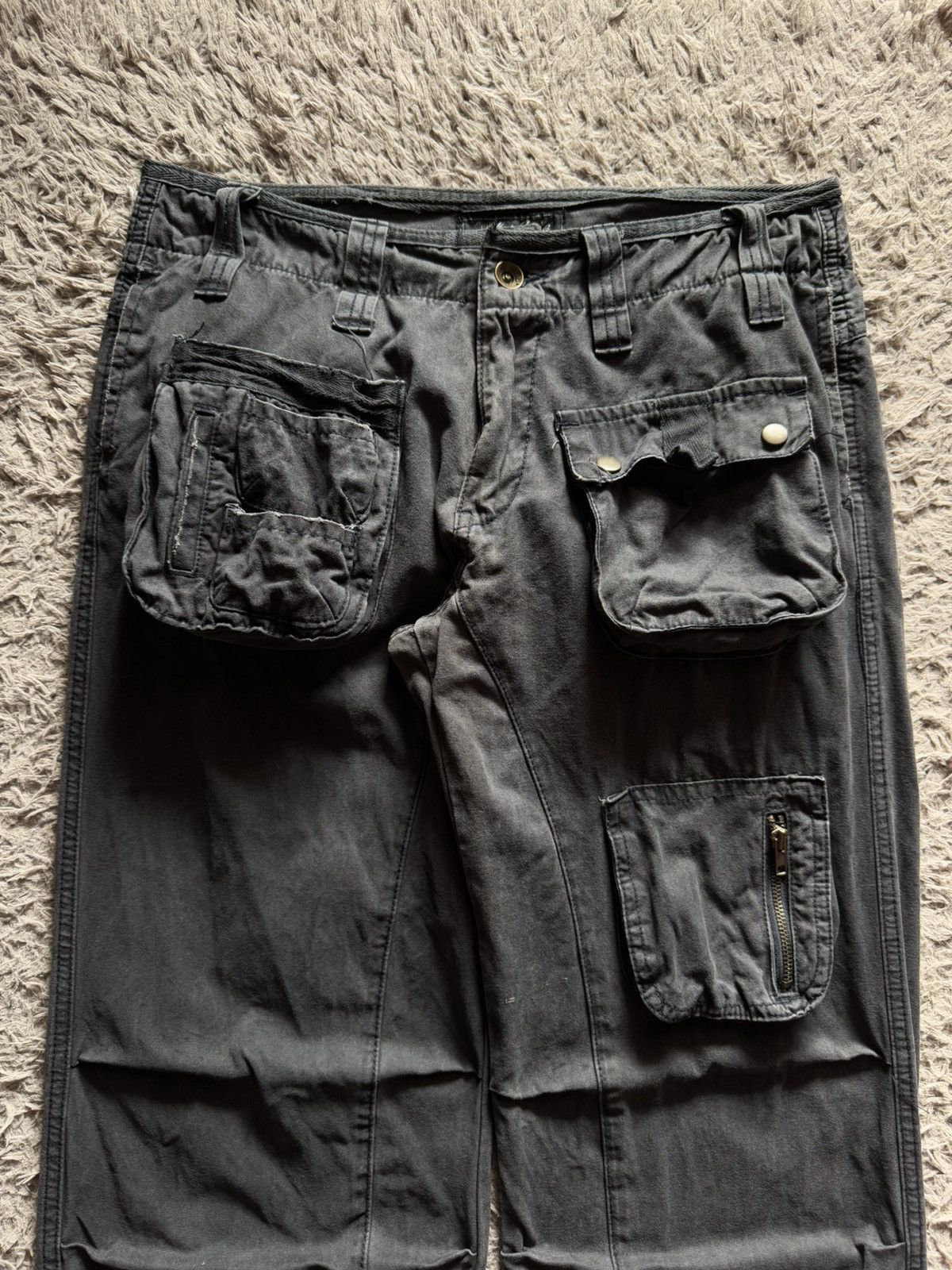 Japanese Brand A Nameless Brand Japan Parasite Cargo Pants Size US 32 / EU 48 - 3 Thumbnail