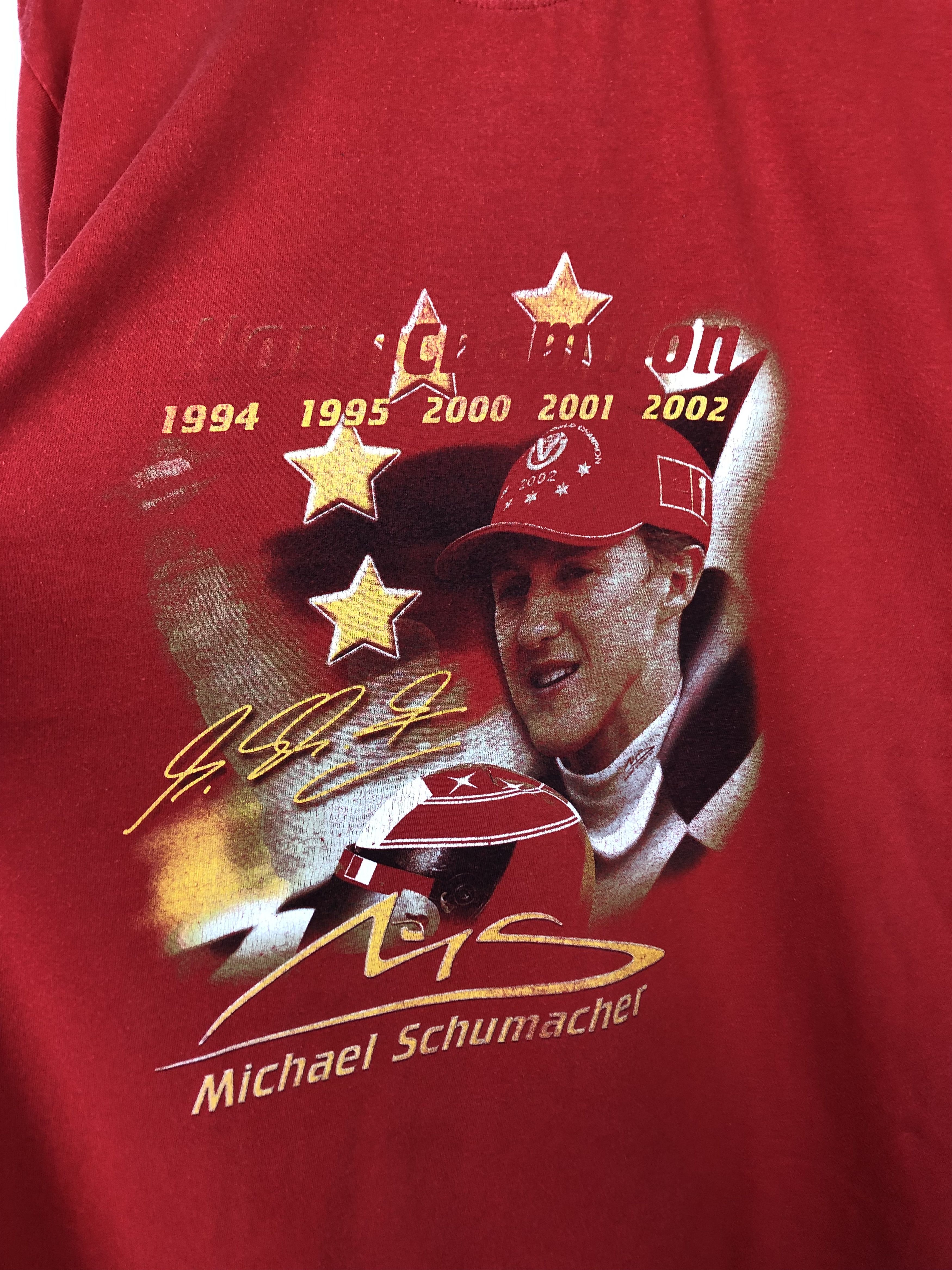 Ferrari Vintage 2000 Ferrari Michael Schumacher Shirt Racing Jersey Size US L / EU 52-54 / 3 - 3 Thumbnail