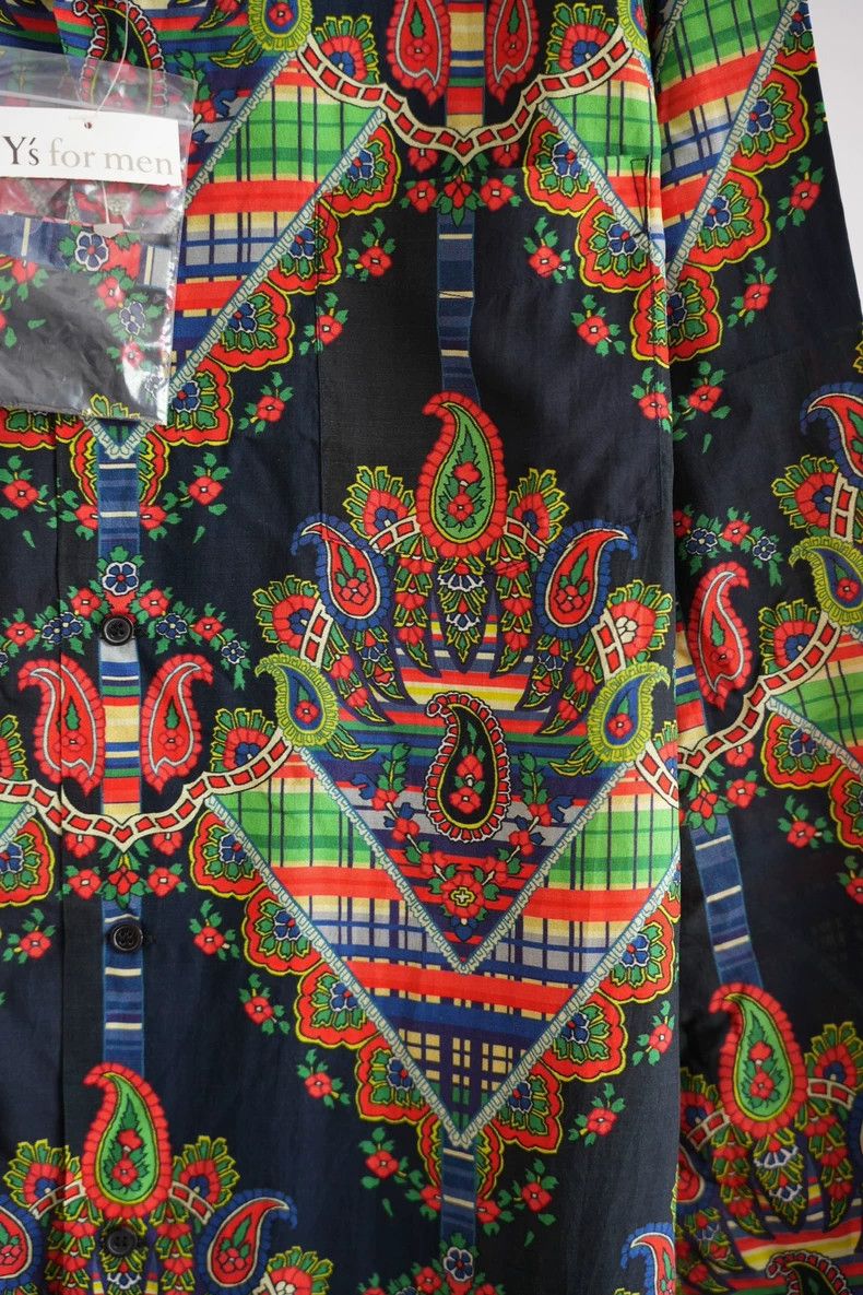Yohji Yamamoto Yohji Yamamoto 04ss cashew flower printed silk shirt 2502- Size US L / EU 52-54 / 3 - 5 Thumbnail