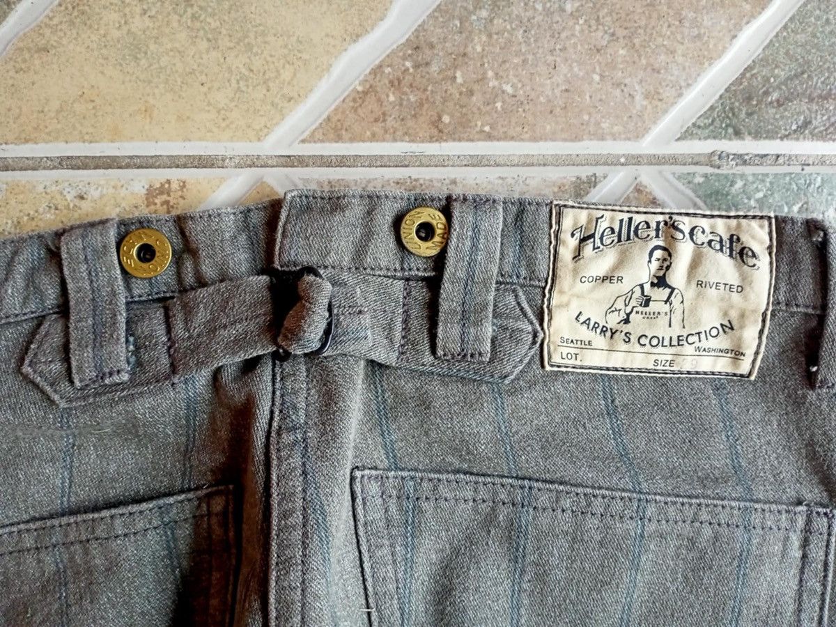 Japanese Brand WAREHOUSE X HELLERS CAFE STRIPED WORK PANTS Size US 30 / EU 46 - 3 Thumbnail