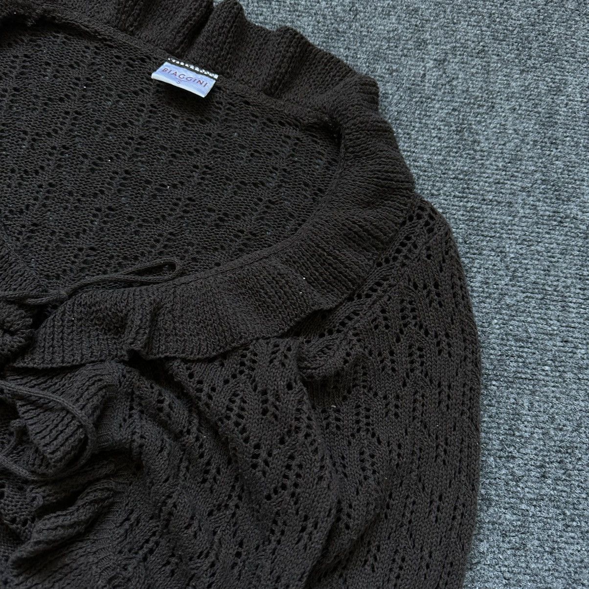 If Six Was Nine VTG Knit Japan Biaggini Cardigan Long-sleeve T-shirts Grunge Size S / US 4 / IT 40 - 5 Thumbnail