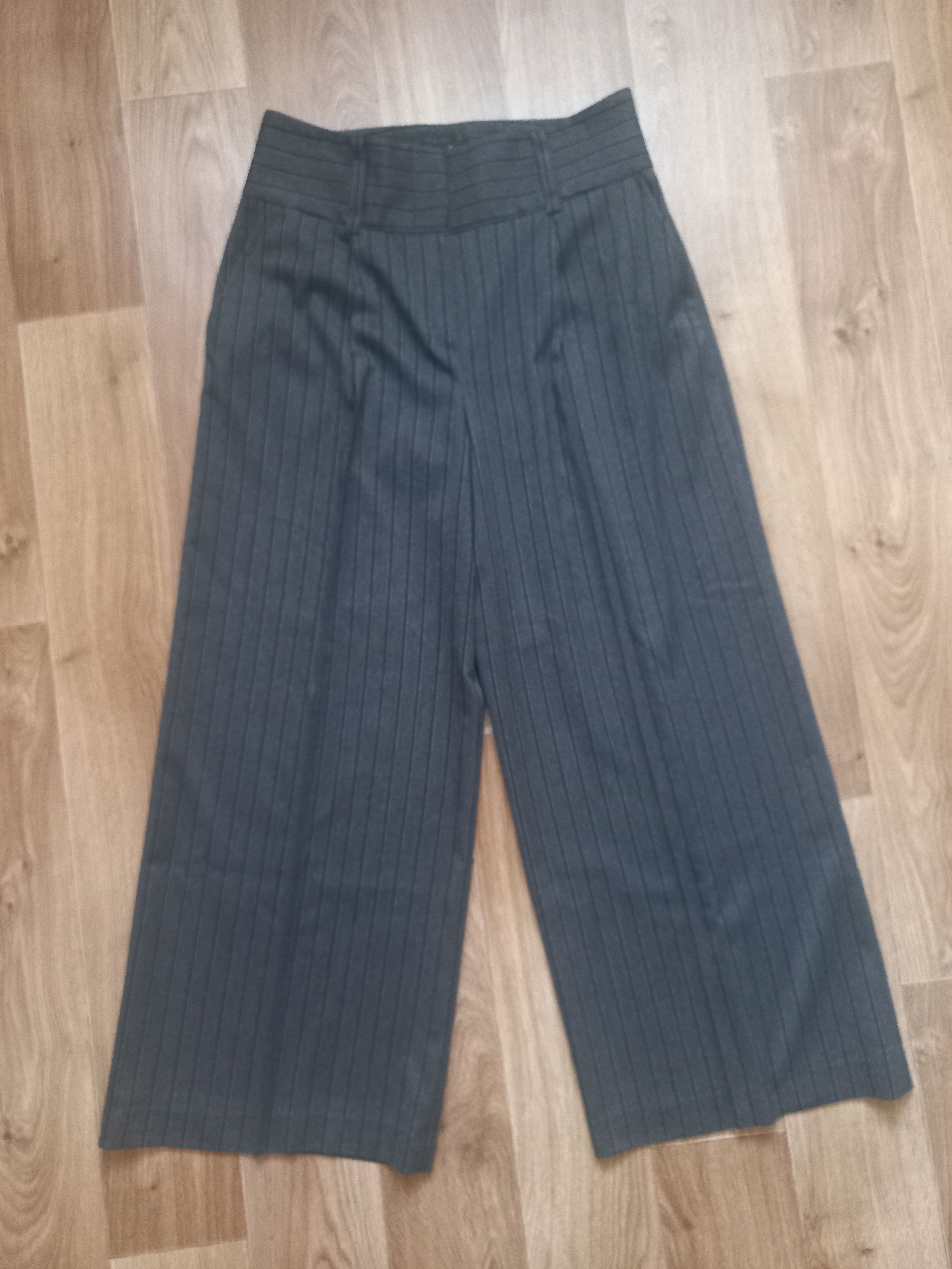 image of Avant Garde x Vivienne Westwood Anglomania Extra Wide Palazzo Pants in Grey, Women's (Size 32)