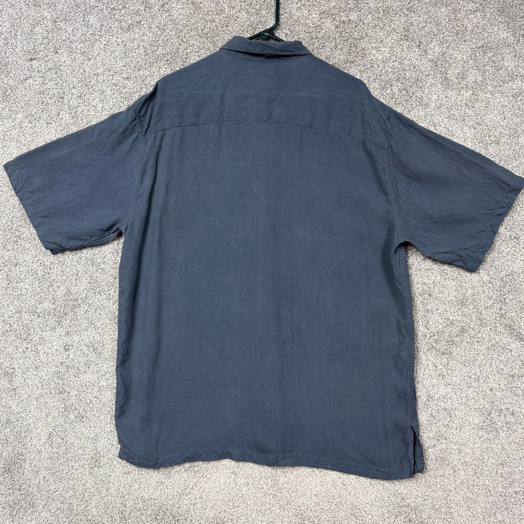 Harley Davidson VINTAGE Harley-Davidson Shirt XL Blue Silk Button-Up Short Sleeve Mens 100% Silk Embroidered Pocket Motorcycle Size US XL / EU 56 / 4 - 6 Thumbnail
