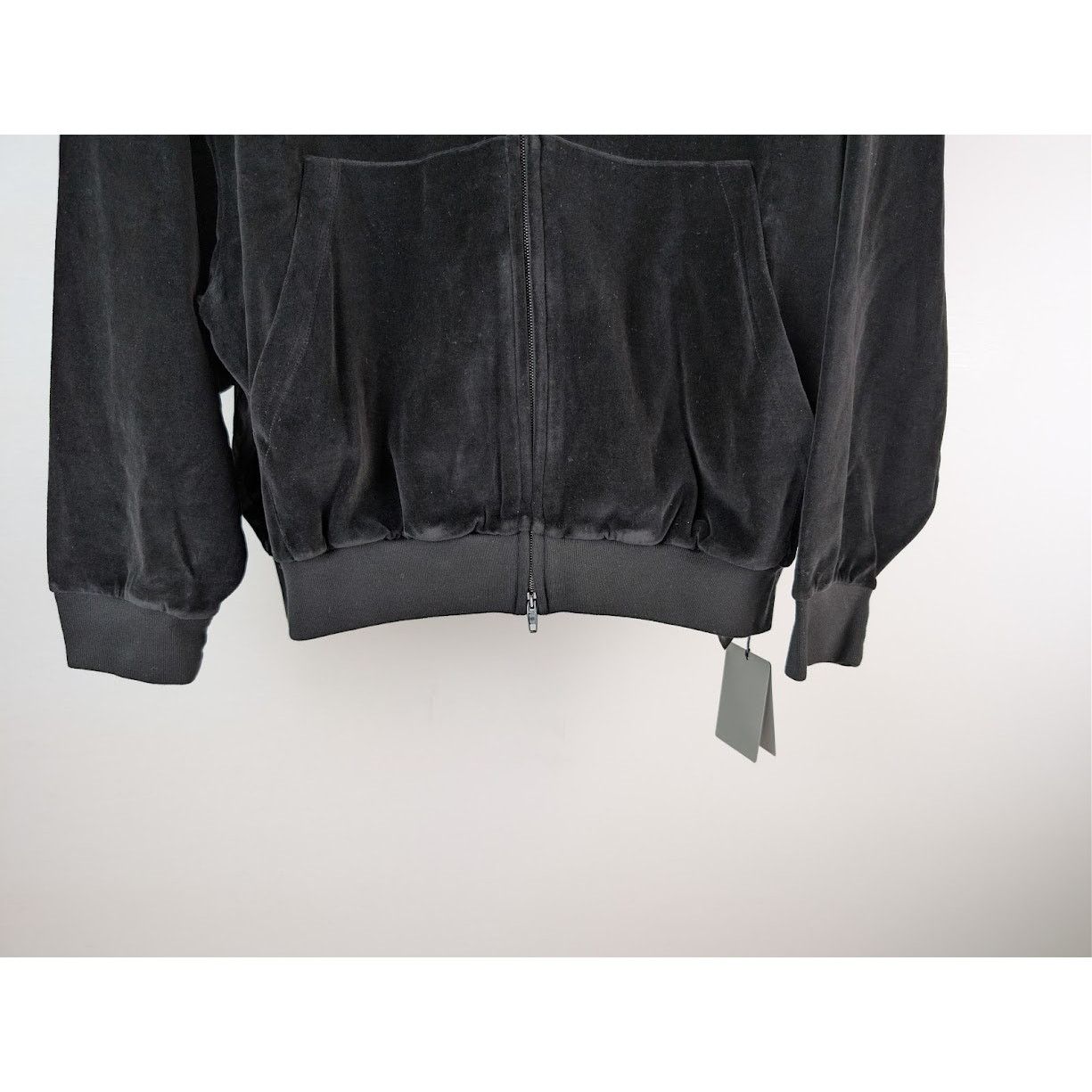 Balenciaga o1rshd1 Oversized Zip-Up Hoodies in Black/White Size US M / EU 48-50 / 2 - 4 Thumbnail