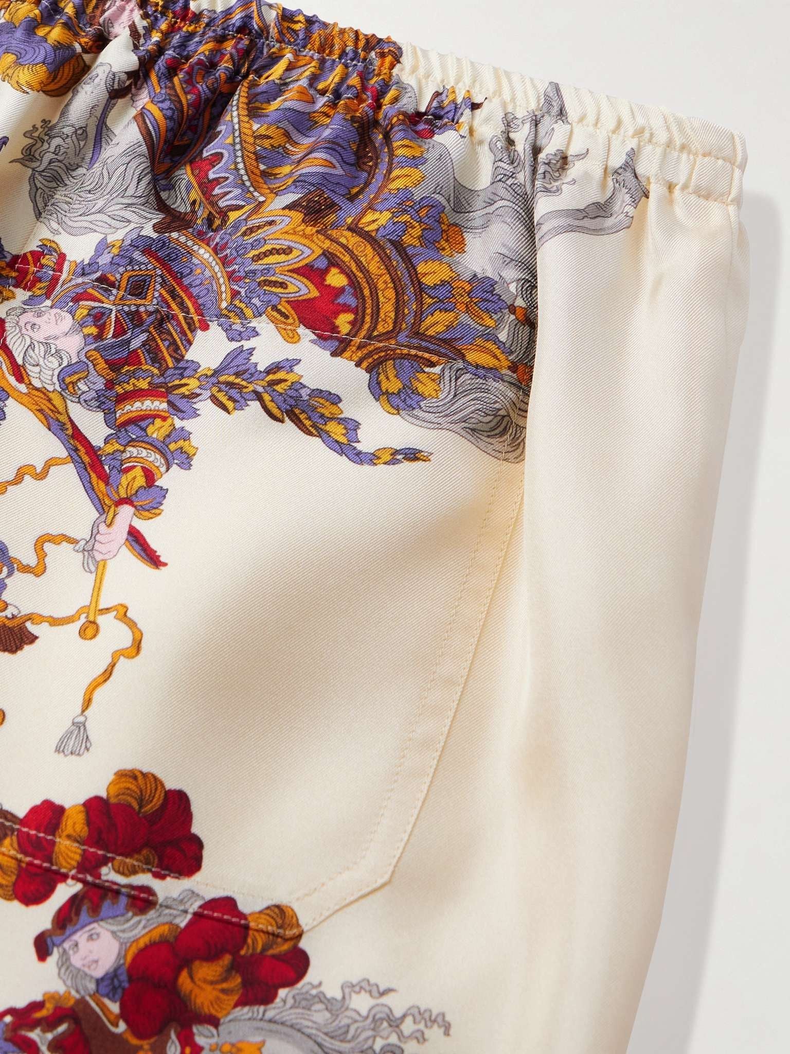Gucci oc11z1025 Straight-Leg Printed Silk-Twill Shorts Multicolor Size US 40 / EU 56 - 5 Thumbnail