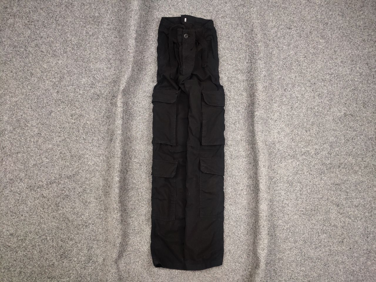 Japanese Brand Vintage Japanese Black Baggy Cargo Trouser Pants Y2K Style Size US 30 / EU 46 - 1 Thumbnail