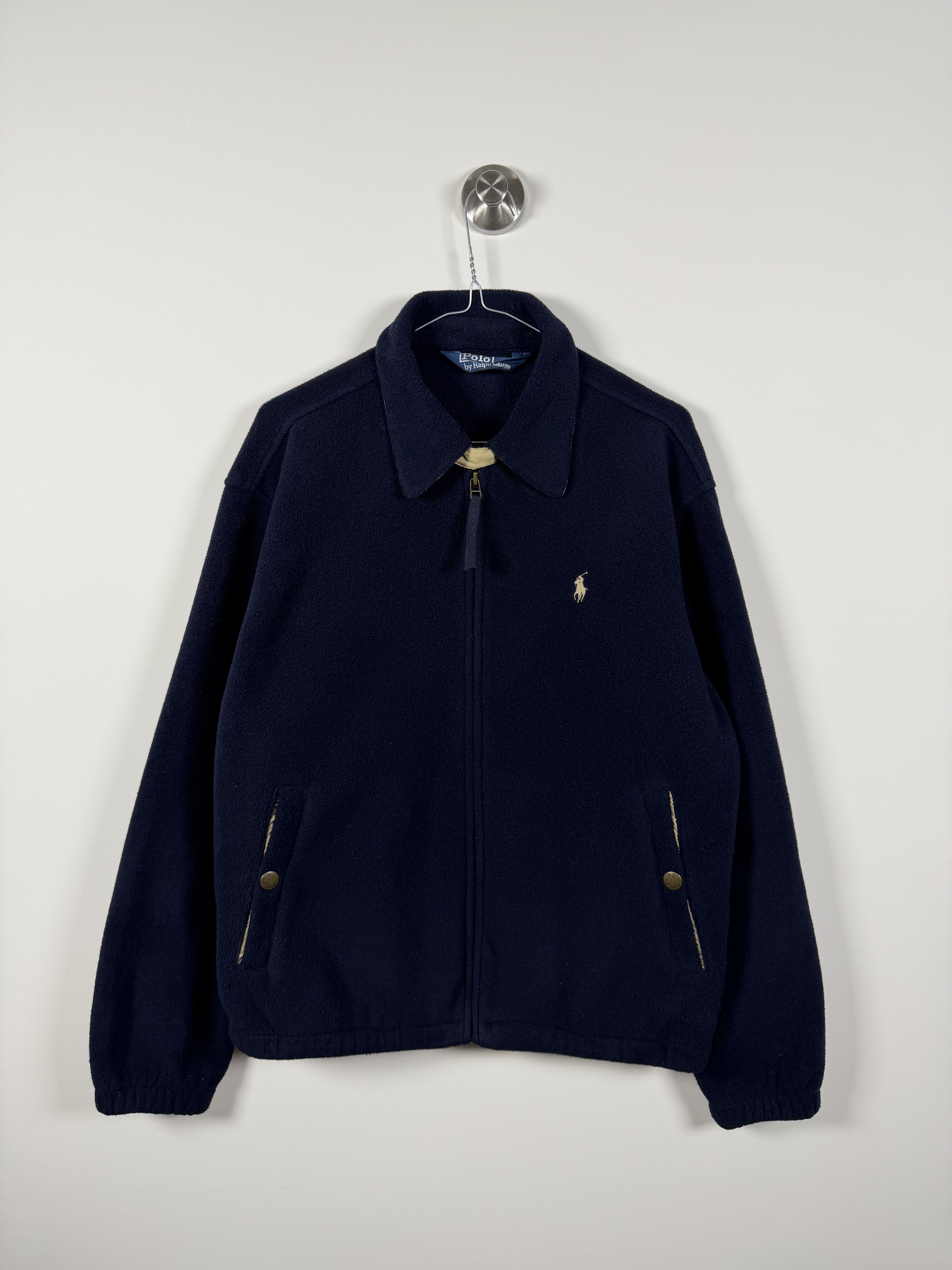 Polo Ralph Lauren Men's Vintage Polo Ralph Lauren Blue Fleece Jacket (M) Size US M / EU 48-50 / 2 - 1 Thumbnail
