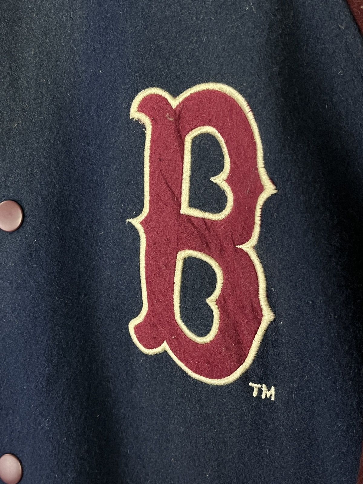 Cooperstown Collection × MLB Vintage Red Sox Button Up Wool Letterman Varsity Jacket Size US M / EU 48-50 / 2 - 7 Thumbnail