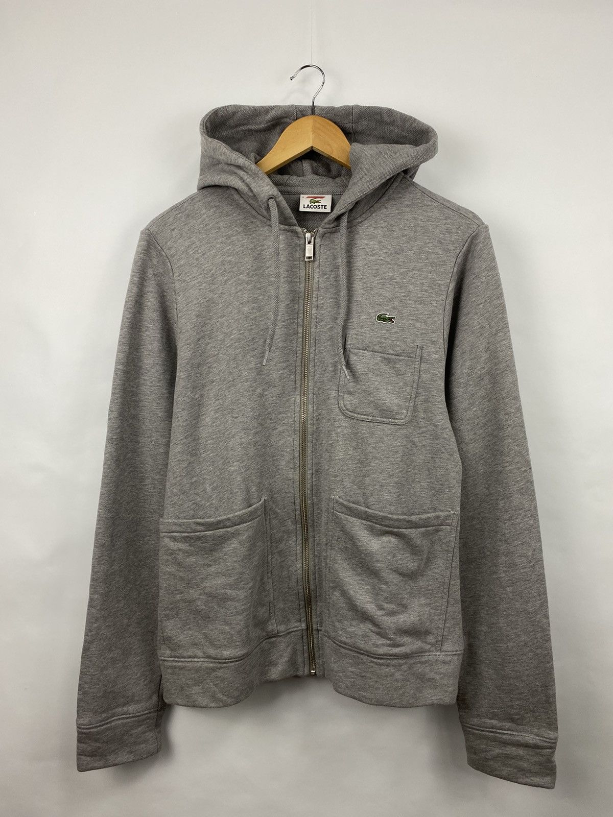 Lacoste 🇺🇸 Vintage Lacoste Clastic Zip Hoodie Rare Retro Hype Y2K Size US M / EU 48-50 / 2 - 2 Thumbnail