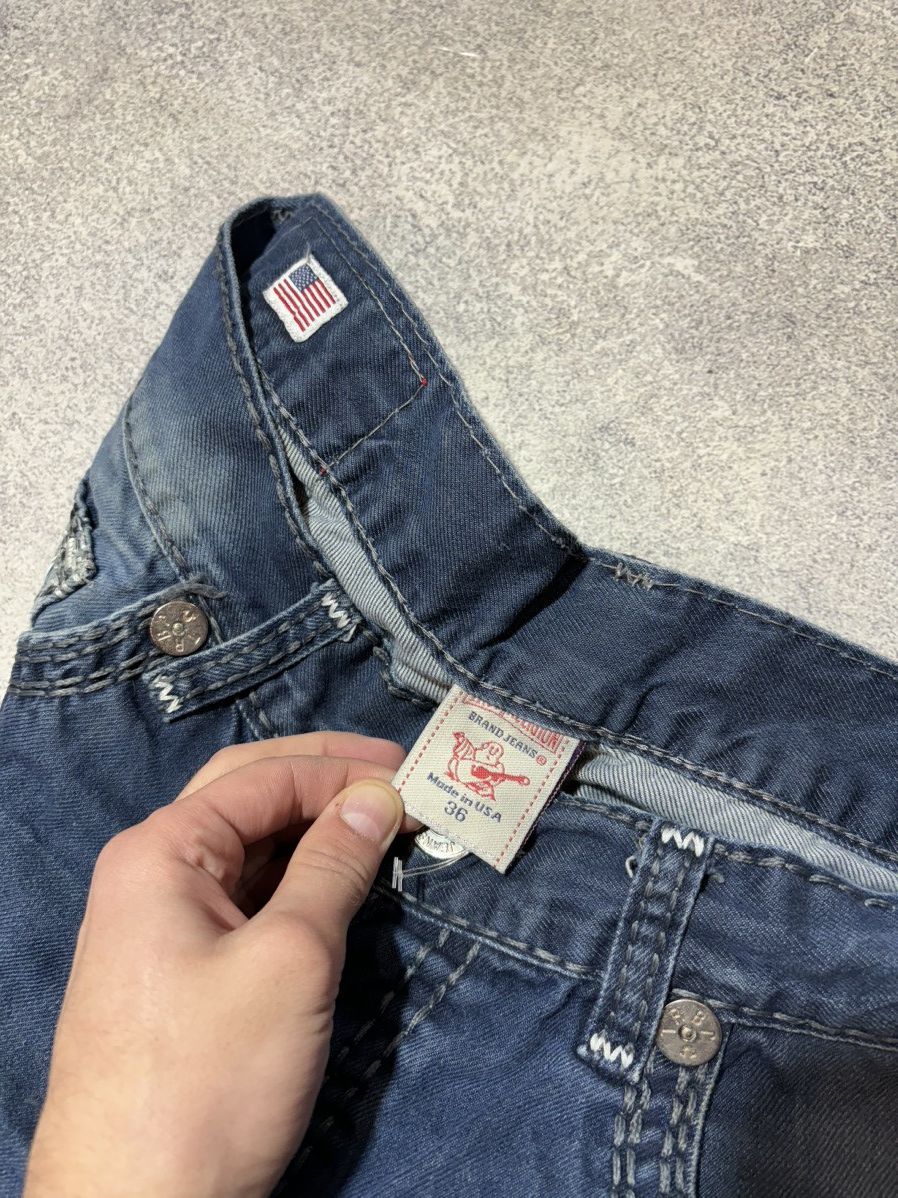 True Religion × Vintage Vintage True Religion Flared Jeans Made in USA size 36 Size US 36 / EU 52 - 8 Thumbnail
