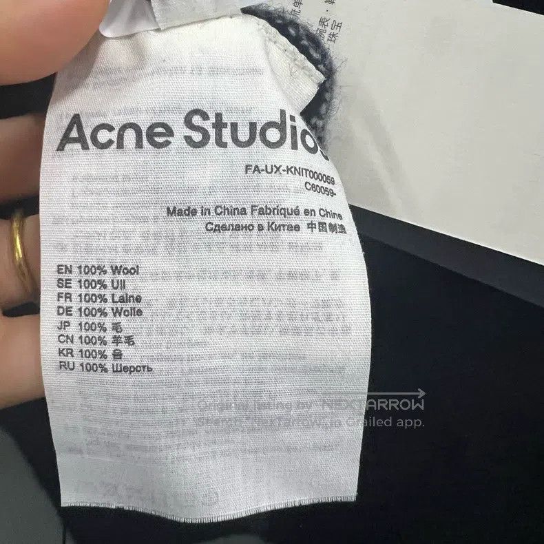 Acne Studios Acne Studios Checkerboard Logo Knit Open Cardigan Size S / US 4 / IT 40 - 5 Thumbnail
