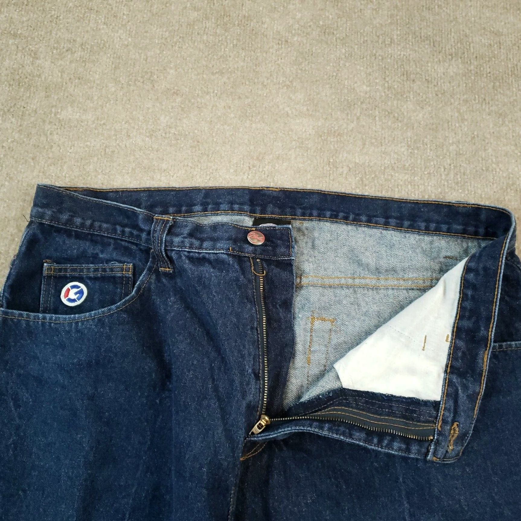 Vintage G Unit Mens Blue Denim Shorts Size 38 Classic Straight Leg Bermuda Style Size US 38 / EU 54 - 7 Thumbnail