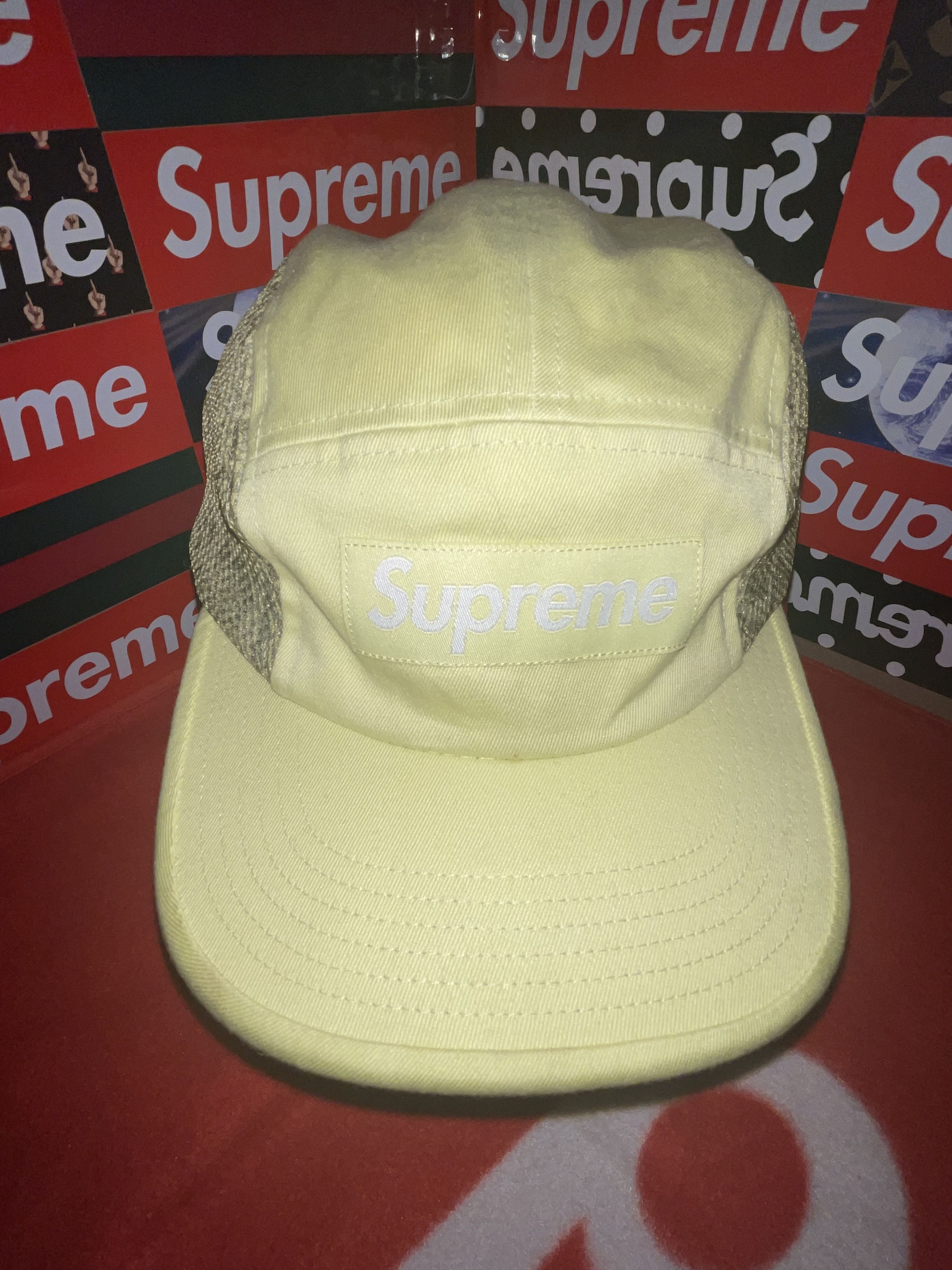 Supreme Supreme Snakeskin Mesh Camp Cap Pale Green SS20 Size ONE SIZE - 2 Thumbnail