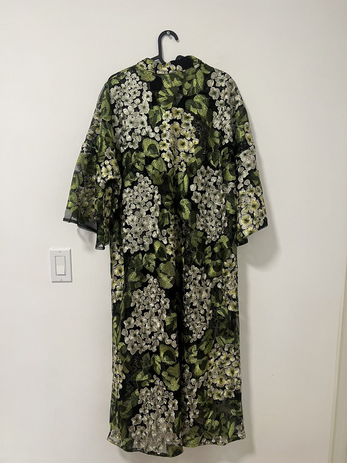 Other Ethera black and green caftan dress Size ONE SIZE - 6 Thumbnail