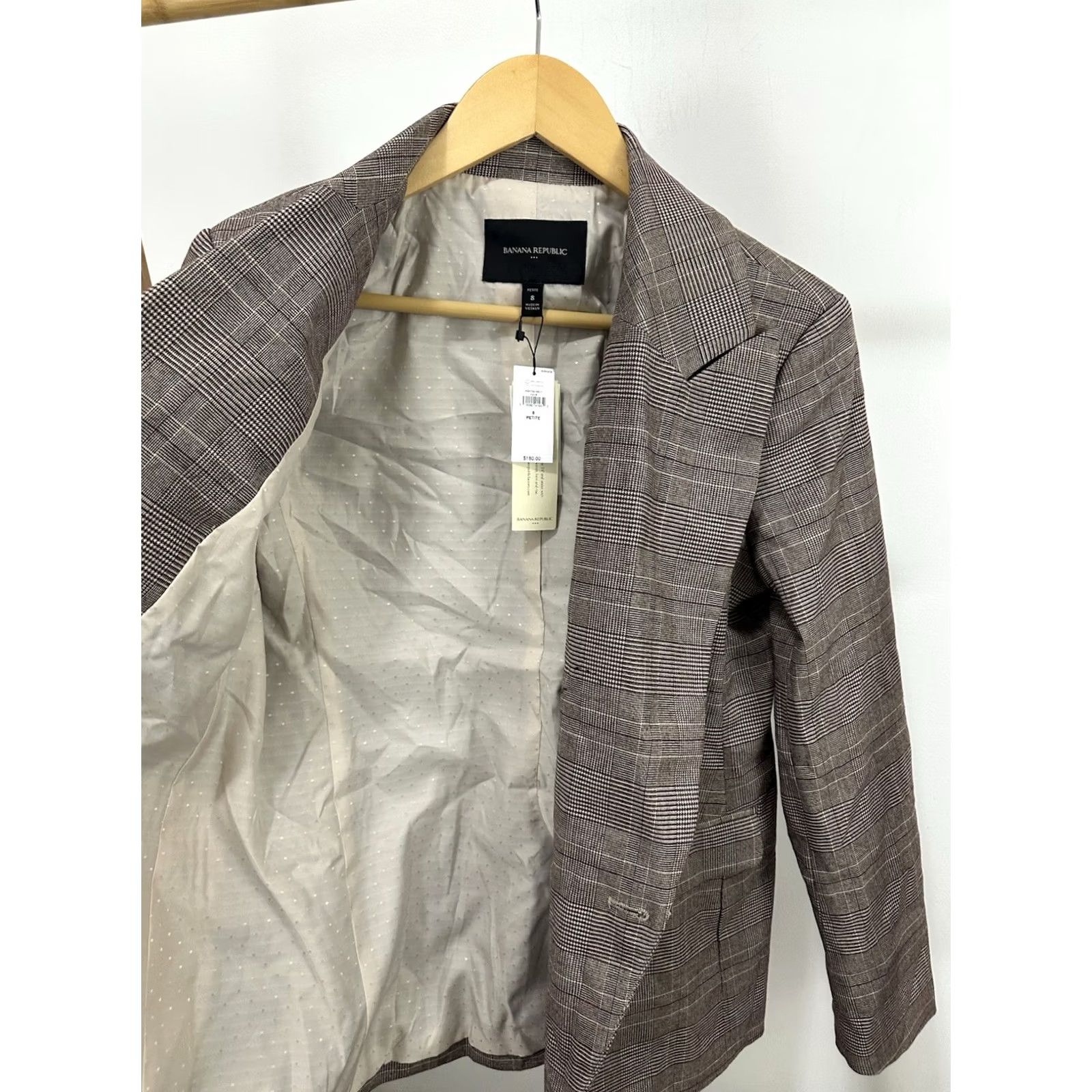 Banana Republic Banana Republic Blazer Shirt Jacket Women Plaid Double Breasted 8 Petite NWT Multicolor Tuxedo Preppy BUSINESS Womens Petite Blazer Size M / US 6-8 / IT 42-44 - 8 Thumbnail