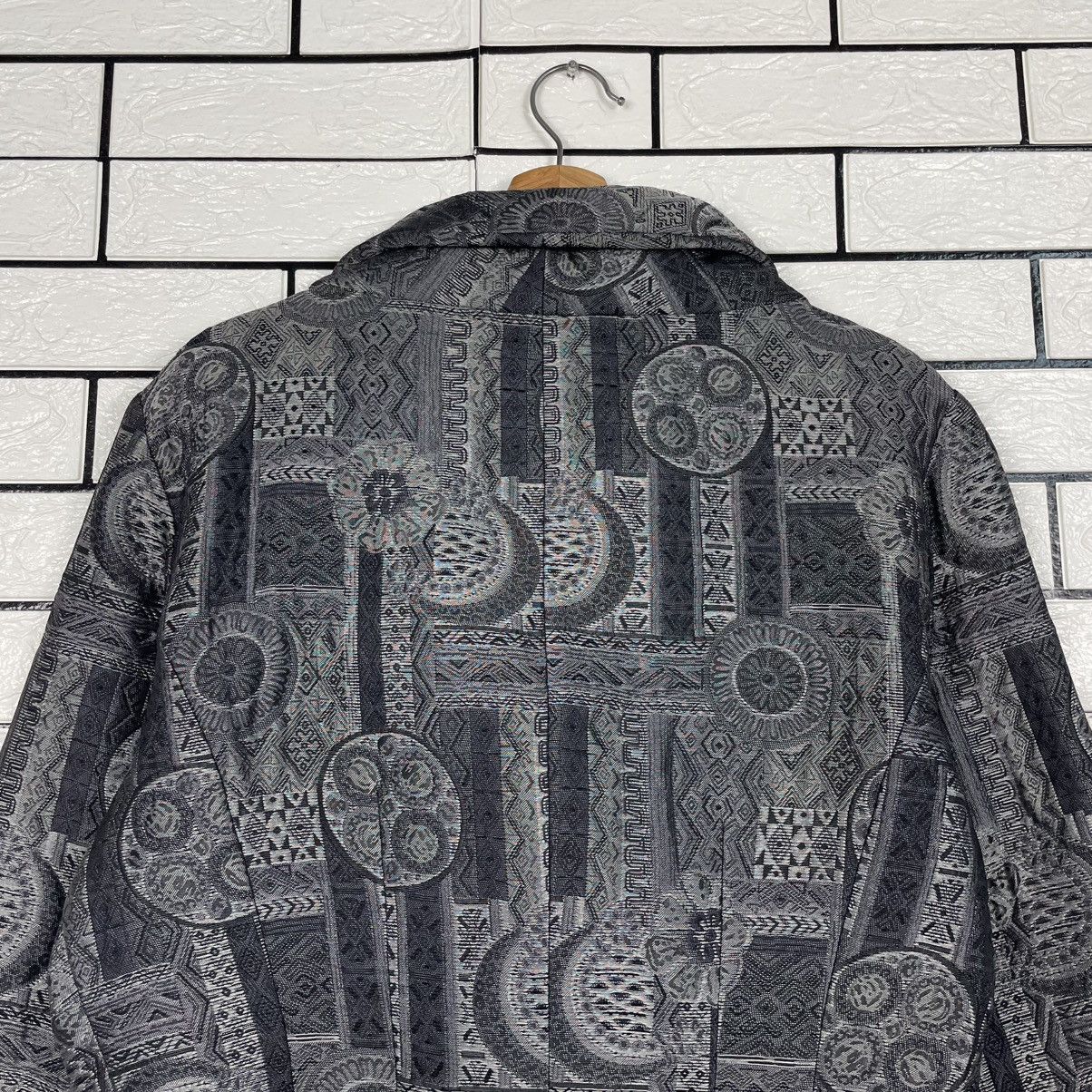 Other Made In Italy Villa Seta Abstract Design Crop Jacket Size M / US 6-8 / IT 42-44 - 8 Thumbnail