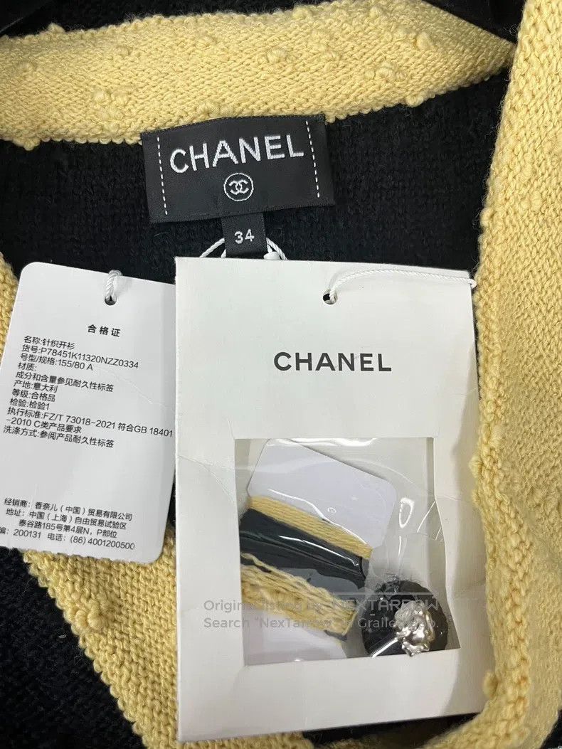 Chanel Chanel 24K black gold knitted vest Size XXS / US 00 / IT 34 - 4 Thumbnail