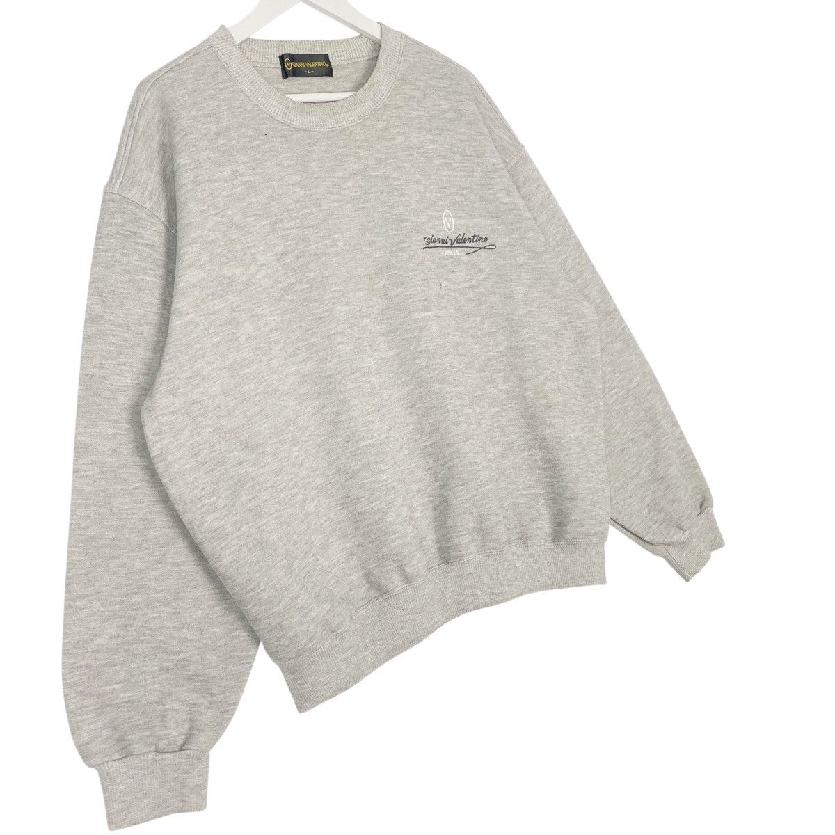 Other Vintage Gianni Valentino Embroidered Crewneck Sweatshir Gray Size US L / EU 52-54 / 3 - 3 Thumbnail
