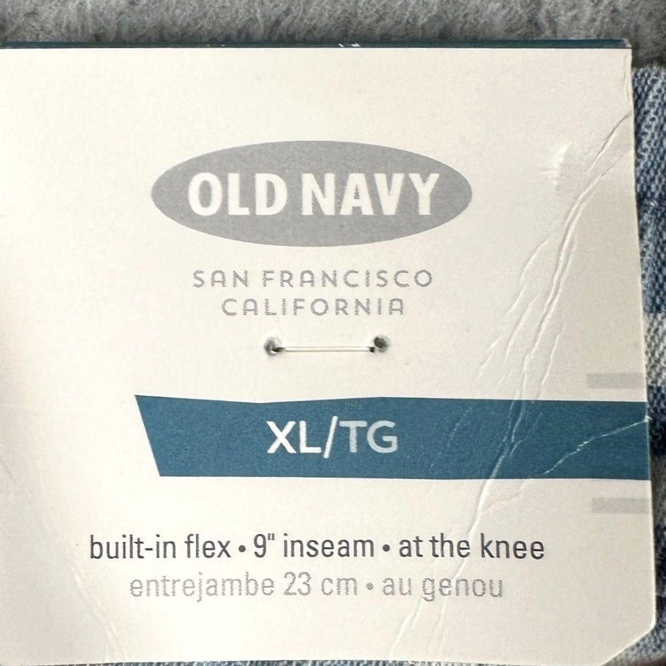 Old Navy NEW Old Navy Shorts Men XL Blue White Built-In Flex Stripe Pull On Stretch Waist Shorts Size US 38 / EU 54 - 2 Thumbnail