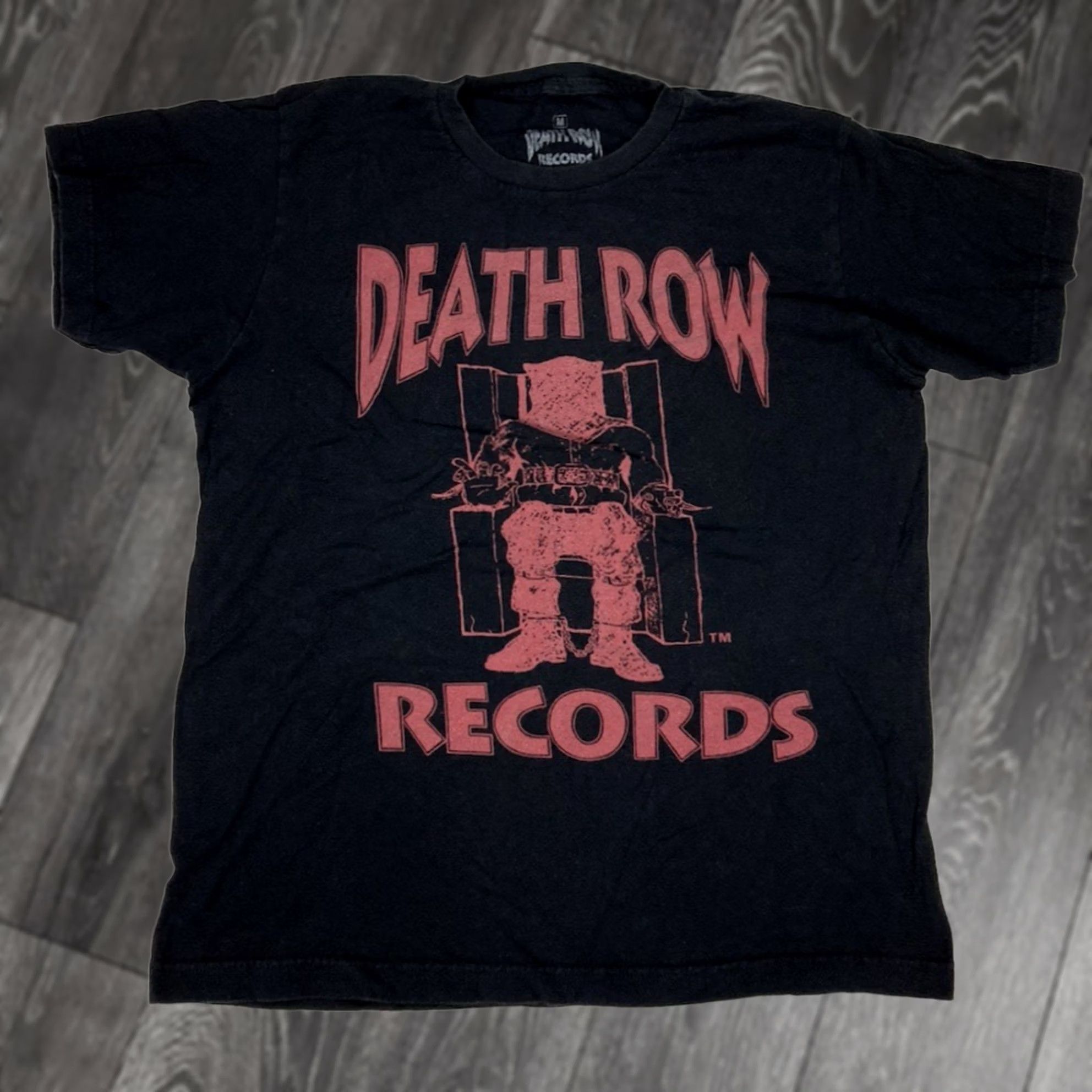 Ripple Junction VINTAGE Death Row Records T-Shirt Women Medium Black Short Sleeve Music Shirt Size M / US 6-8 / IT 42-44 - 1 Thumbnail