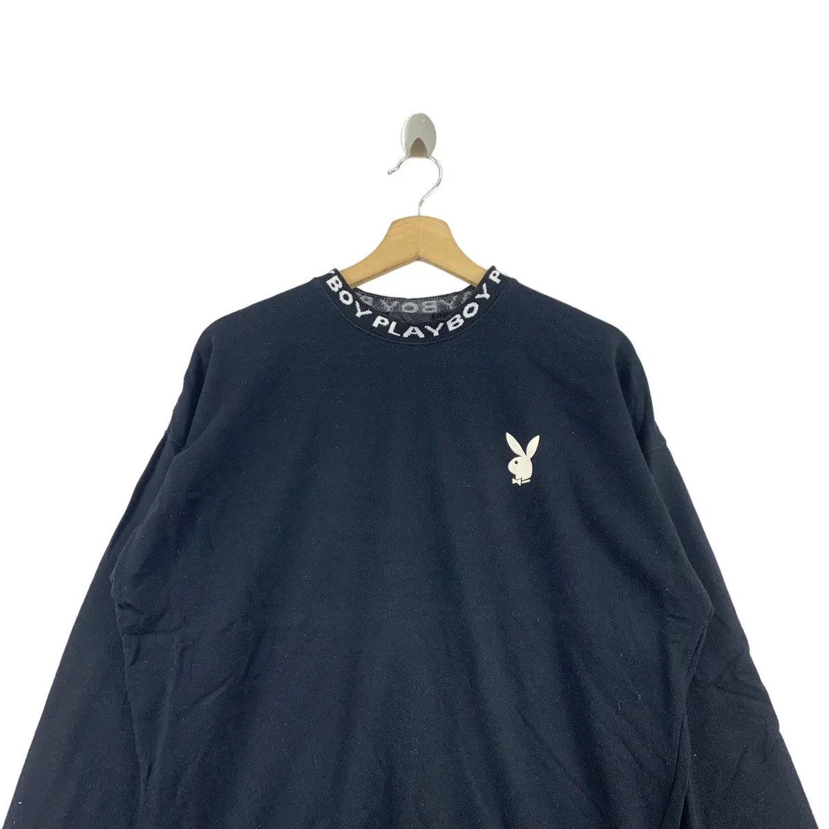 Playboy Vintage PLAYBOY BUNNY Small Logo AOP Collar Sweatshirt Size XL / US 12-14 / IT 48-50 - 3 Thumbnail